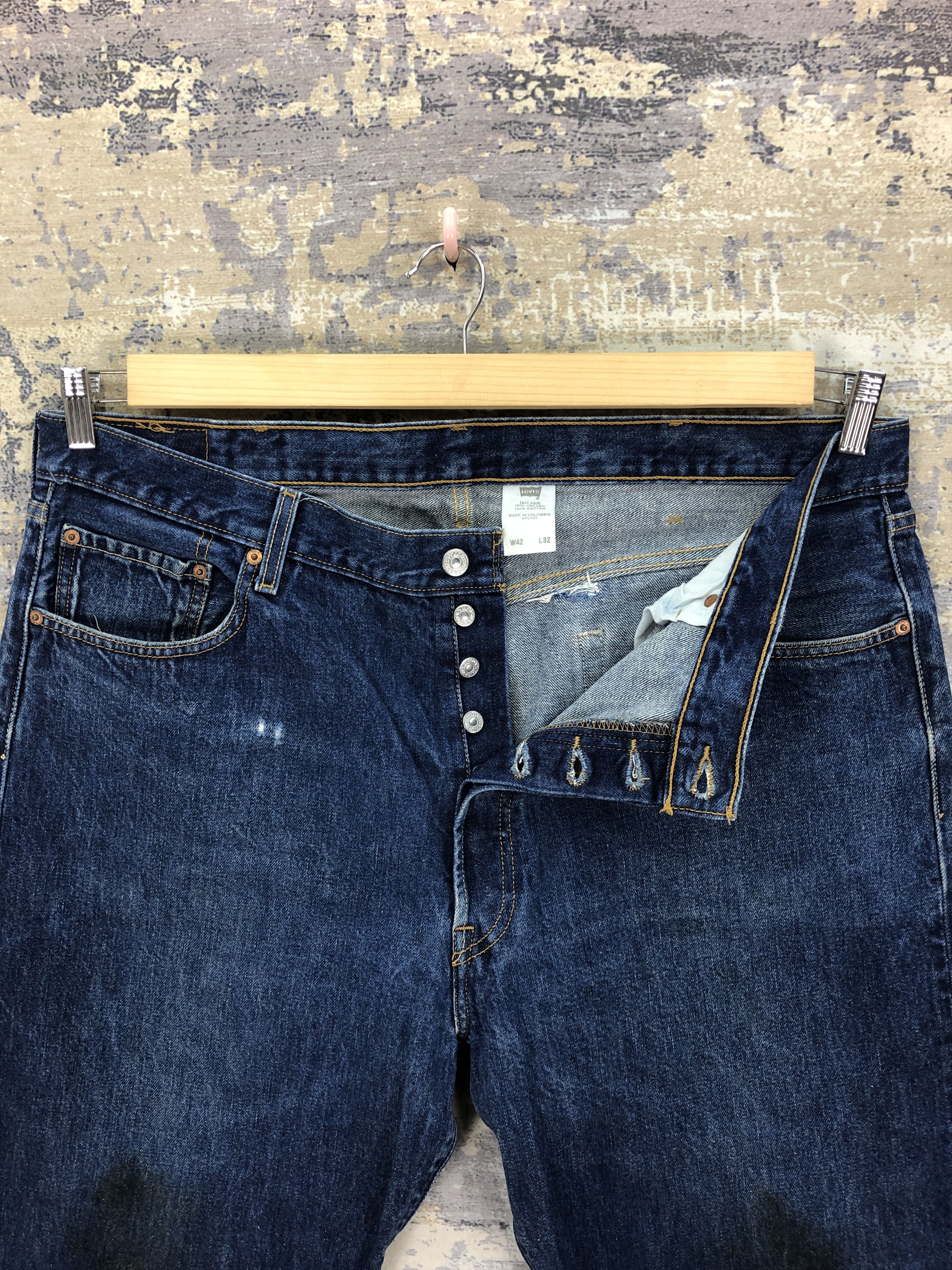 Levi's Vintage Levis 501 Jeans Dirty Levi's Indigo Faded Denim Size US 40 / EU 56 - 7 Thumbnail