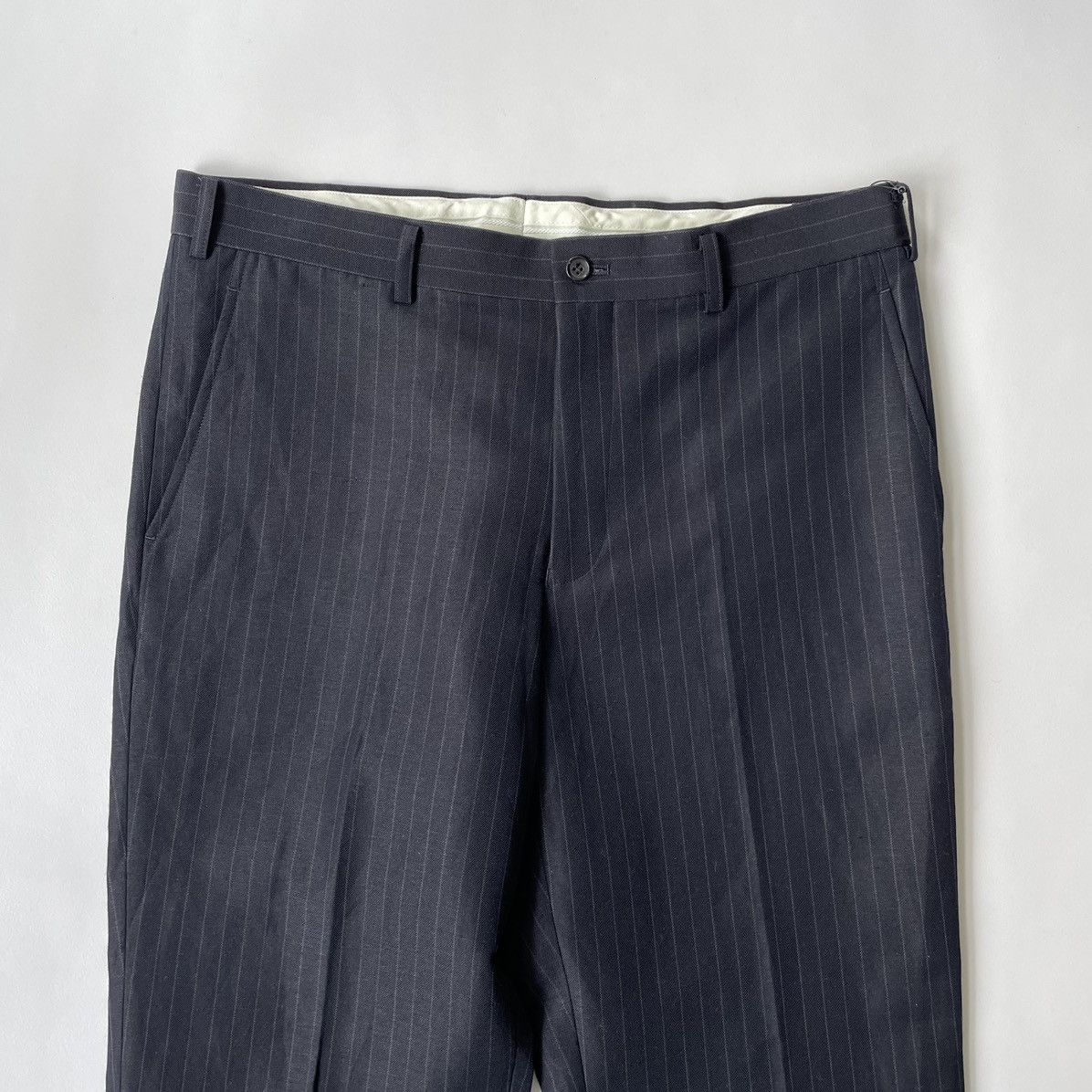 Comme des Garcons S/S 15 Black/Grey Pinstripe Trousers Size US 34 / EU 50 - 3 Thumbnail