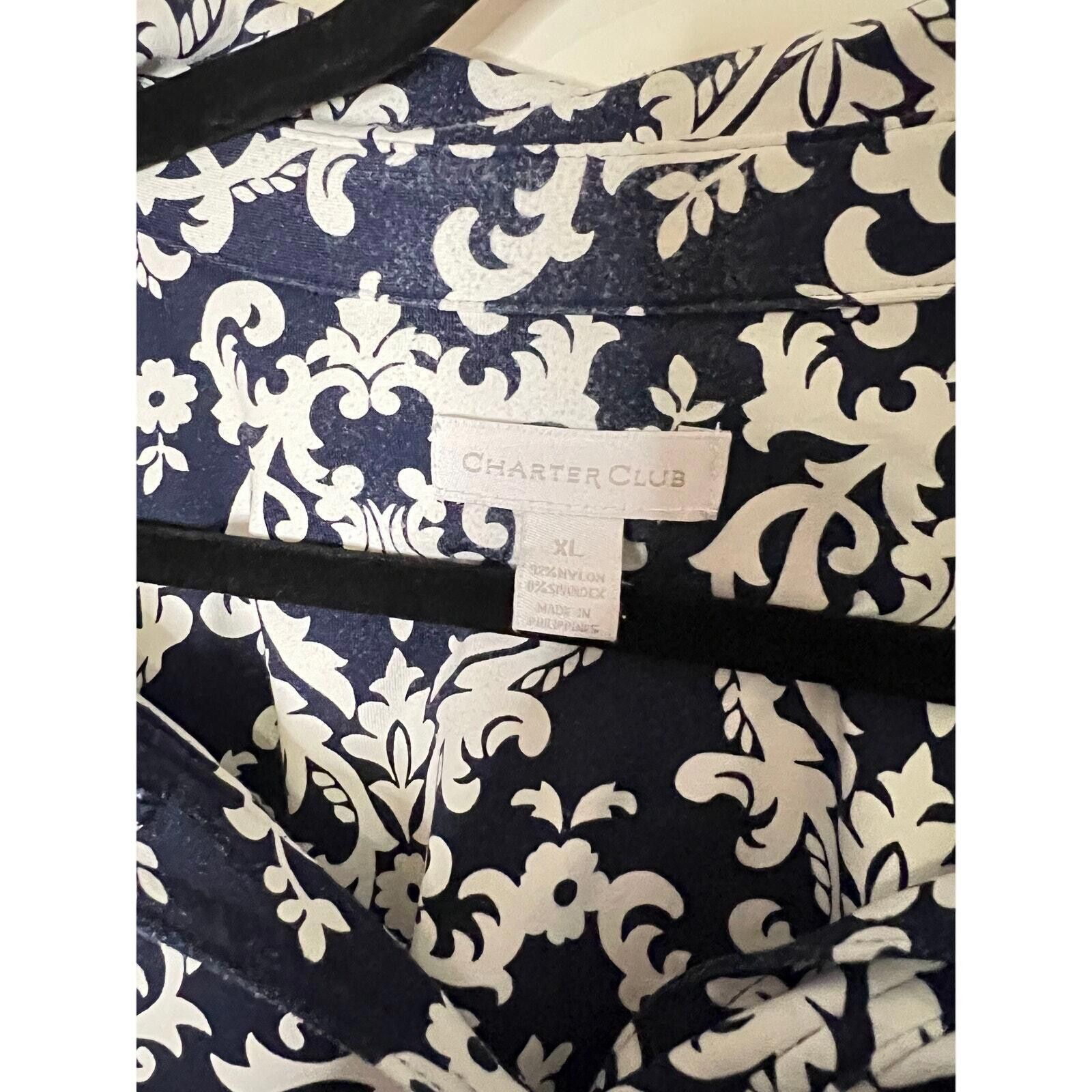 Charter Club Charter Club Elegant Floral Print Dress - XL Size XL / US 12-14 / IT 48-50 - 3 Thumbnail