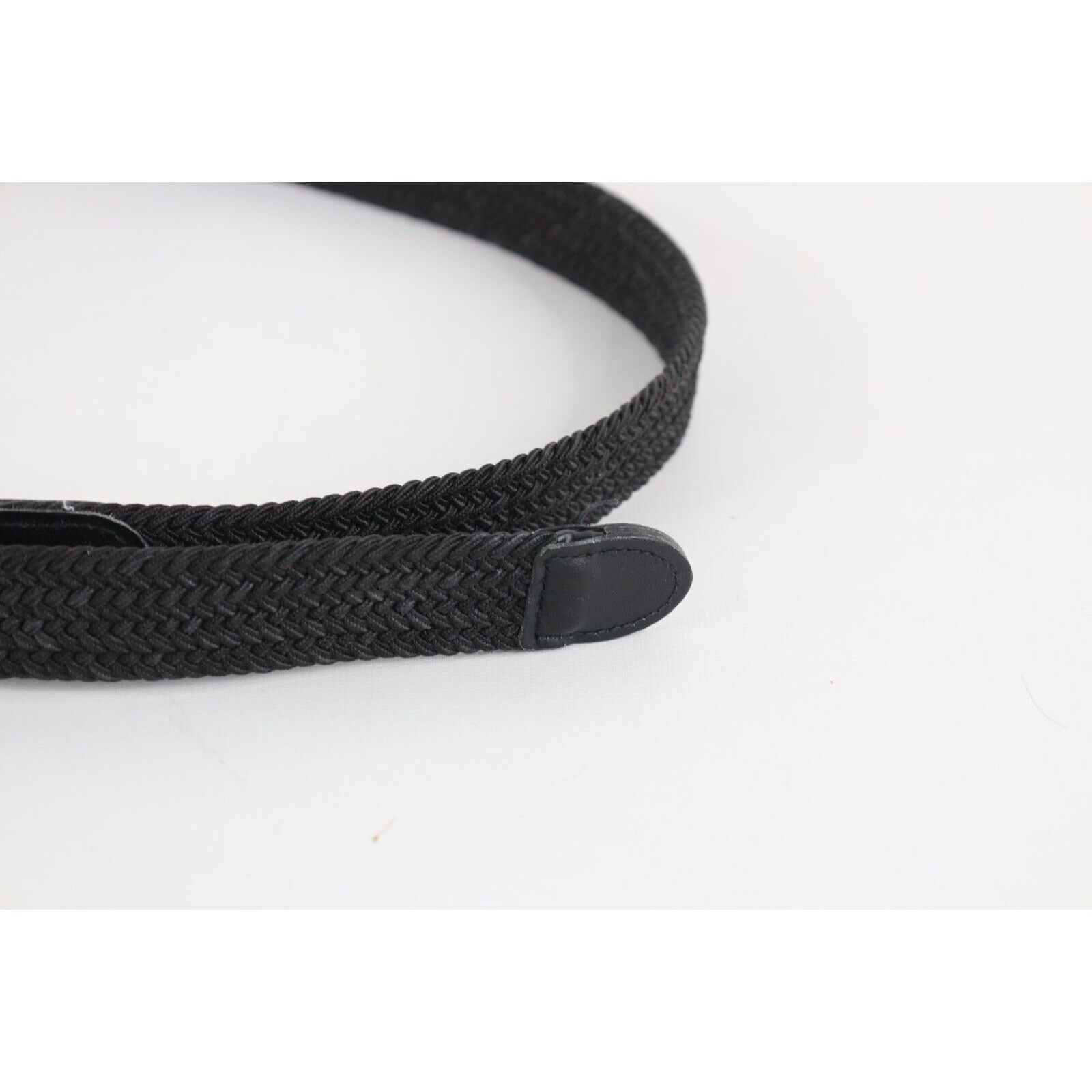 Vintage Deadstock Vintage 90s Streetwear Braided Stretch Belt Black Size ONE SIZE - 3 Thumbnail