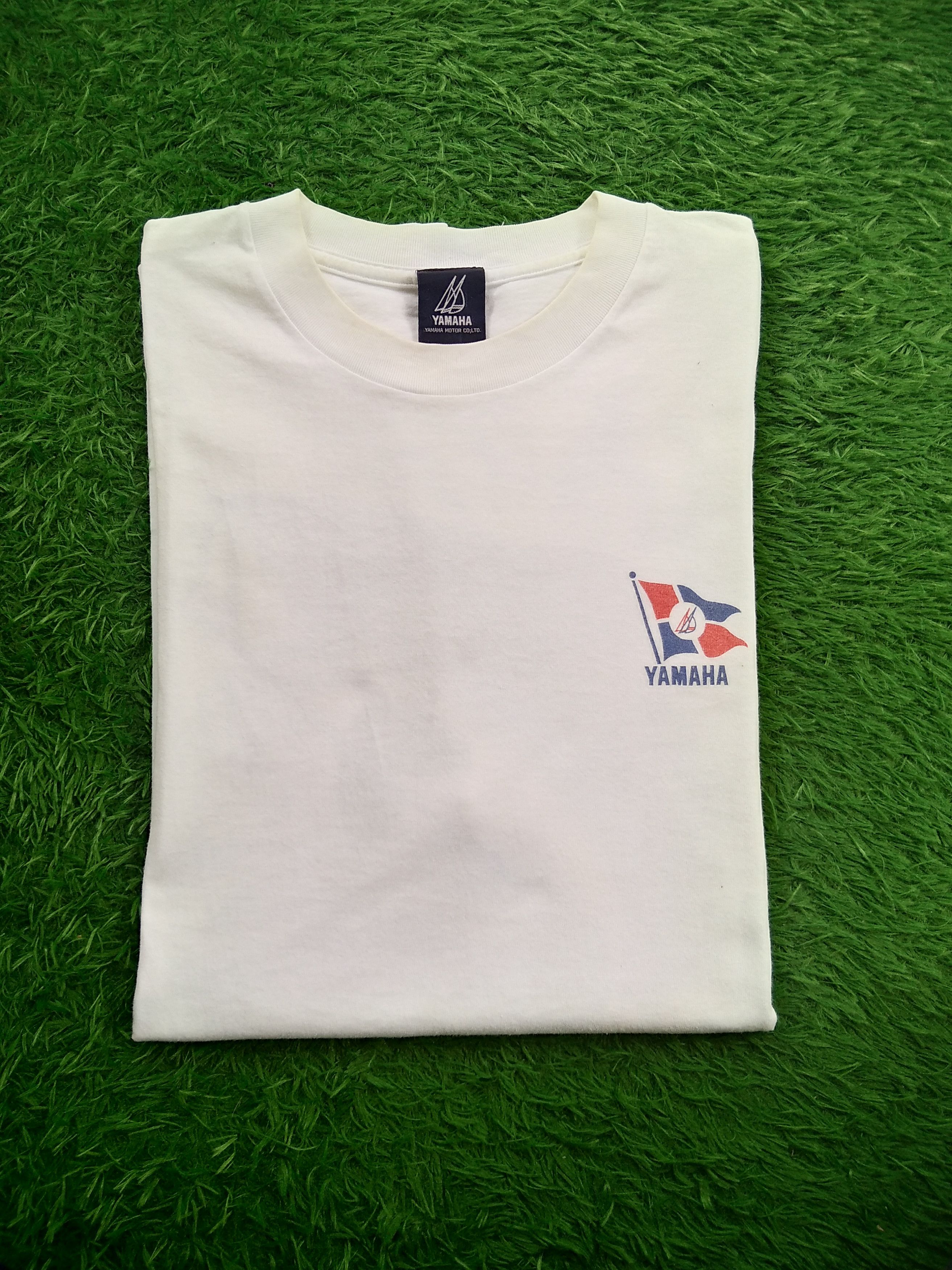 Vintage × Yamaha VTG 90s Distressed Yamaha Bass Fishing T shirt Size US L / EU 52-54 / 3 - 13 Thumbnail
