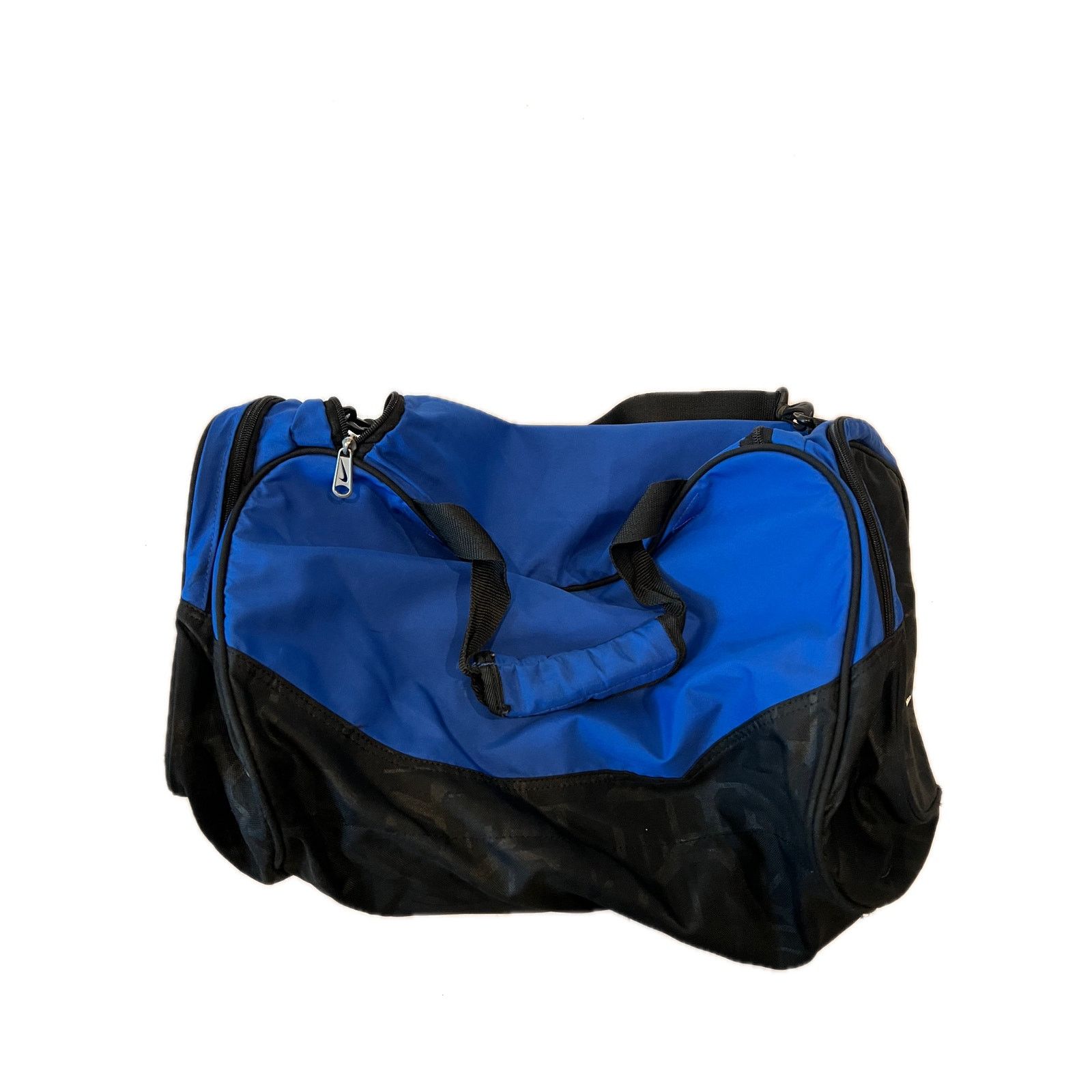Nike Vintage Nike Blue Black Gym Duffel Bag 18x10x10 Size ONE SIZE - 3 Thumbnail