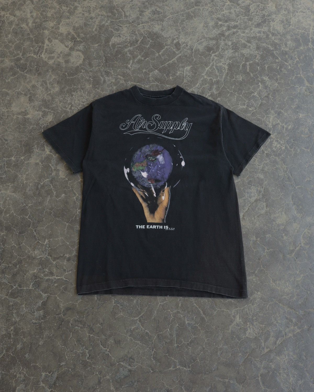Band Tees Vintage 90s Air Supply Band Fade Black Archive World Tee Size US XL / EU 56 / 4 - 1 Thumbnail