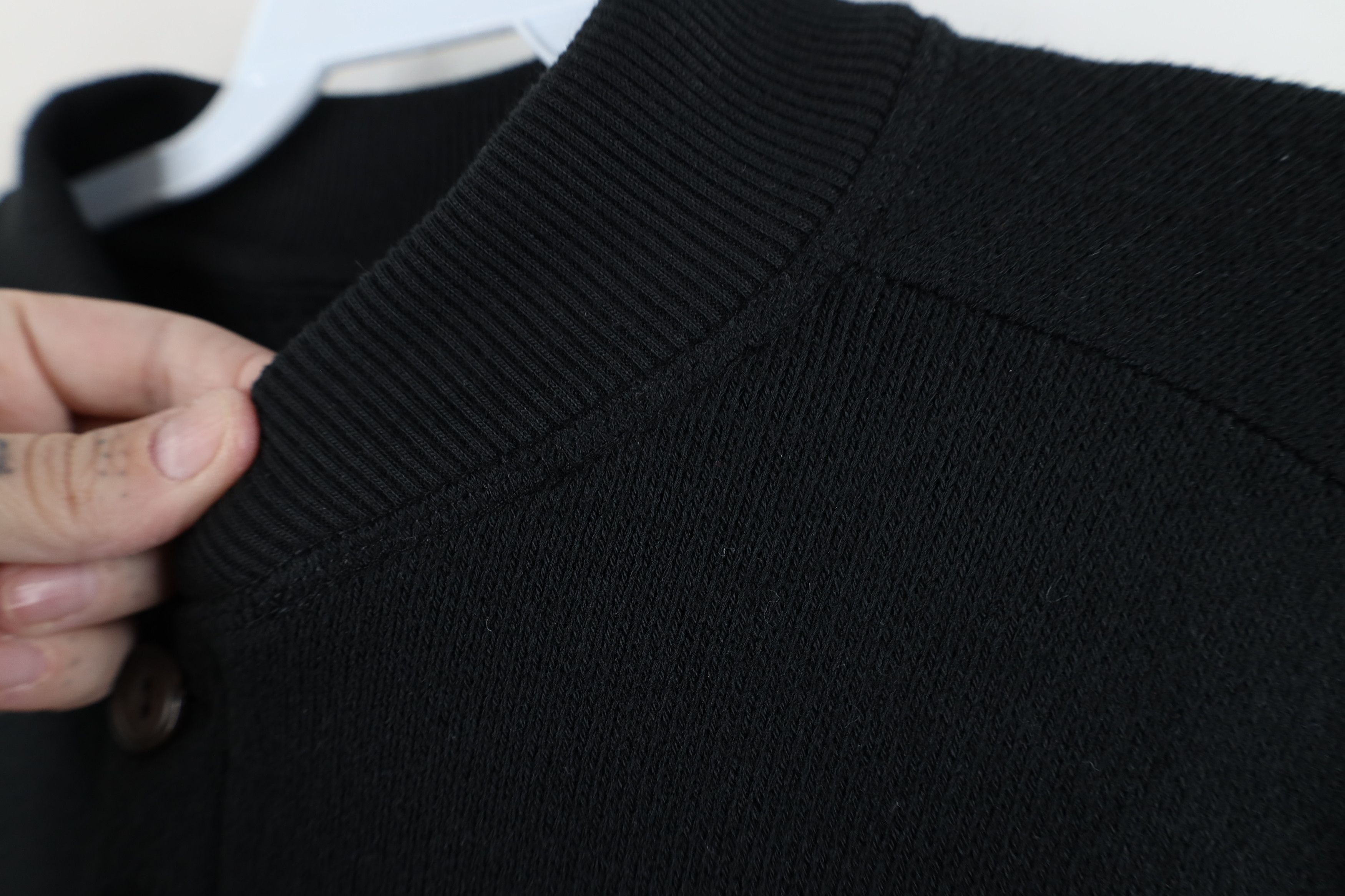 Vintage Vintage Y2K Streetwear Fleece Lined Knit Henley Sweater Size US XL / EU 56 / 4 - 6 Thumbnail