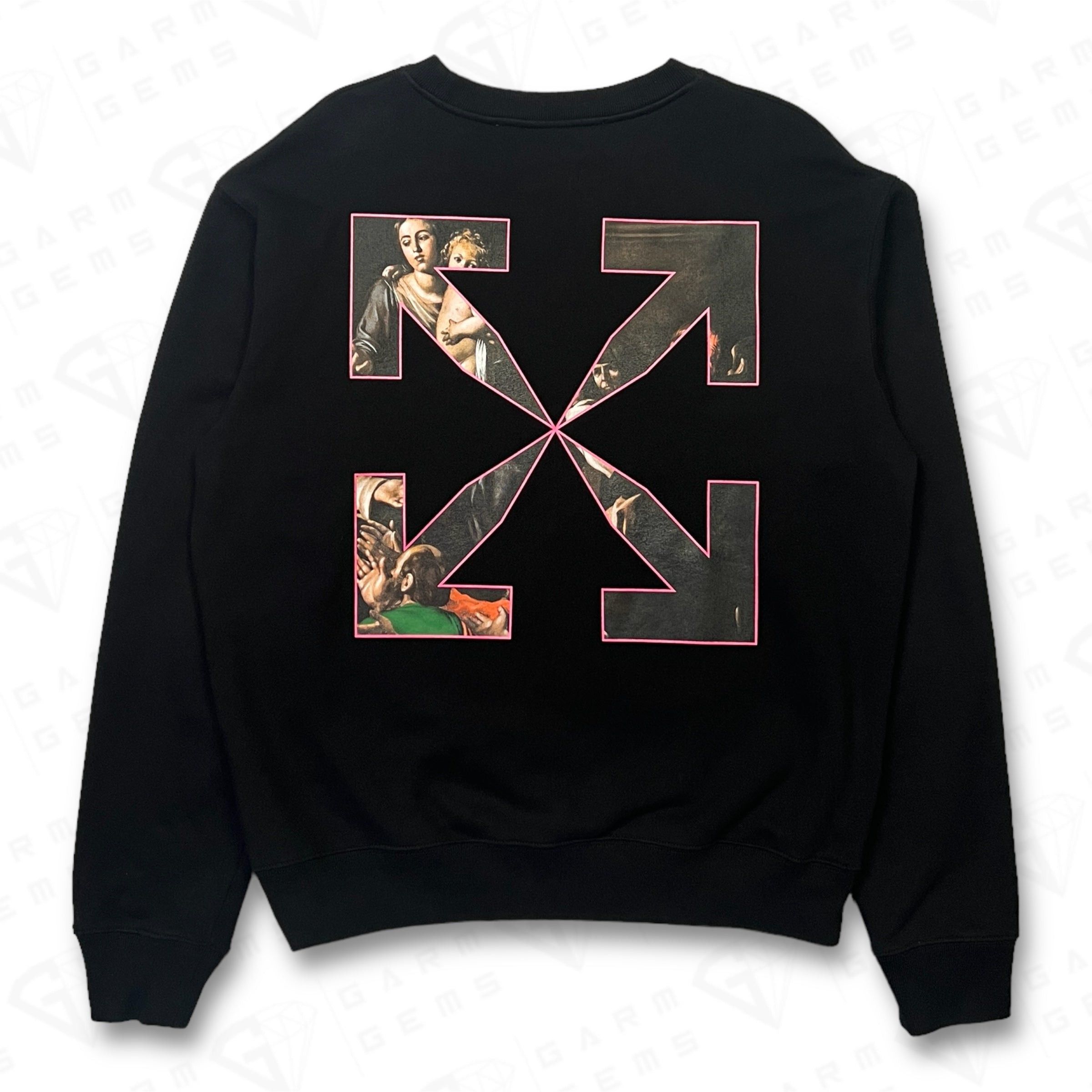 Off-White Off-White Sprayed Caravaggio Arrows Sweatshirt Size US XL / EU 56 / 4 - 2 Thumbnail