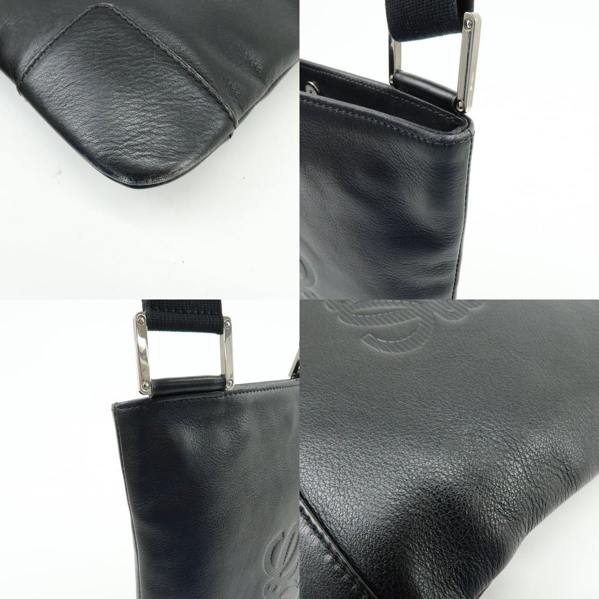 Loewe Loewe Anagram Calfskin Crossbody Bag Black Size ONE SIZE - 5 Thumbnail
