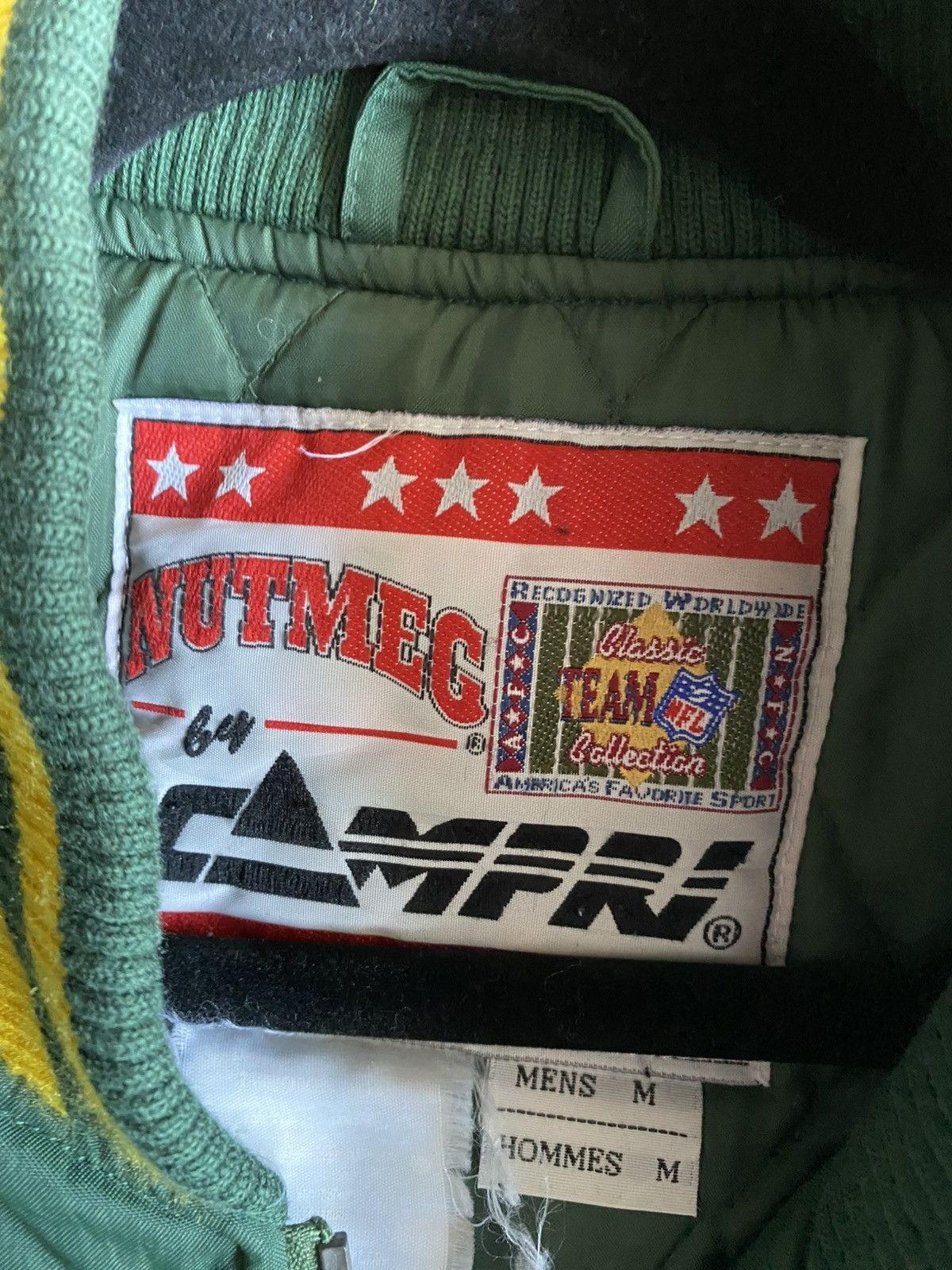Nutmeg 90s Green Bay Packers Embroidered Full Zip Streetwear Jacket Size US M / EU 48-50 / 2 - 7 Thumbnail