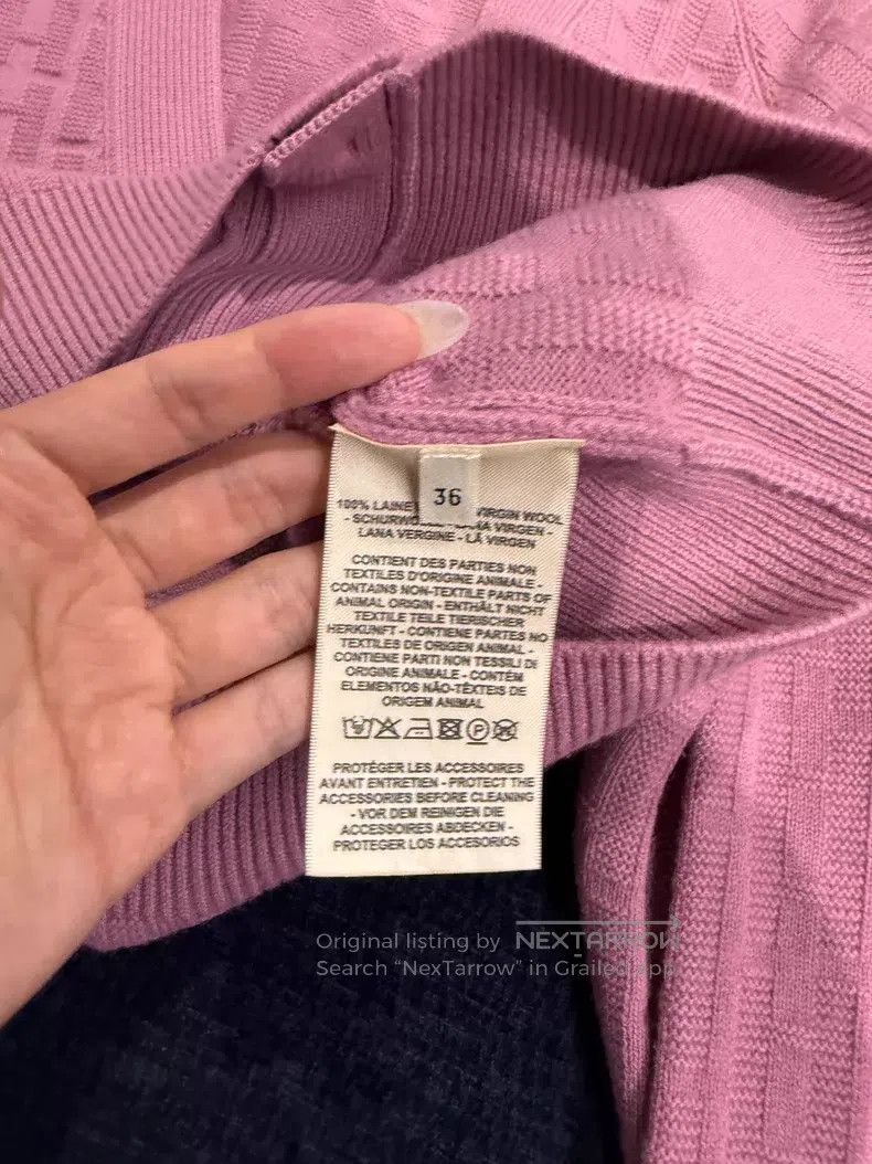 Hermes Hermes Full print H-knit cardigan - wool Size XS / US 0-2 / IT 36-38 - 4 Thumbnail