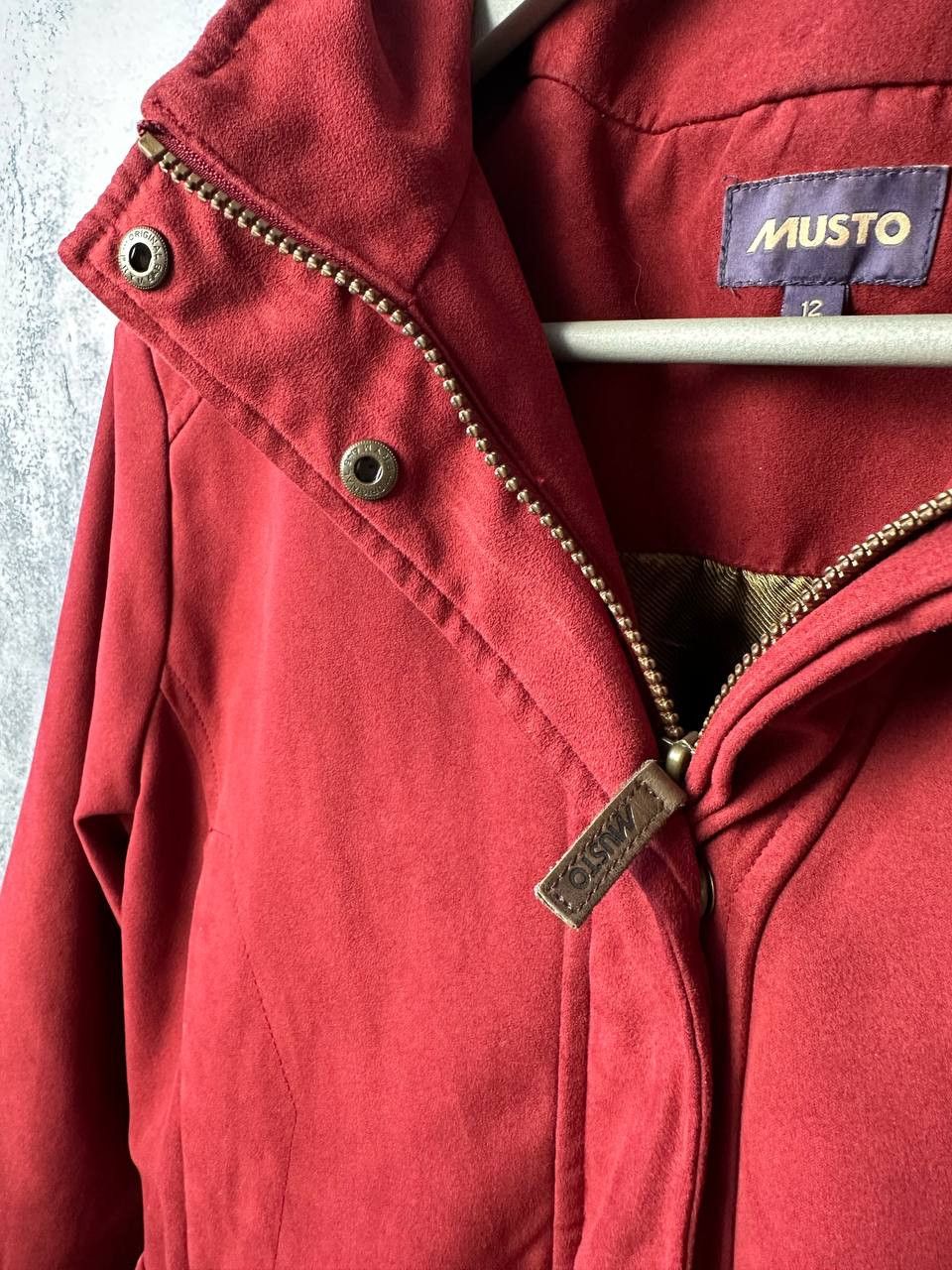 Designer × Musto × Vintage Musto Purple Label Jacket Burgundy Zip Buttons Coat Belted Size M / US 6-8 / IT 42-44 - 10 Thumbnail