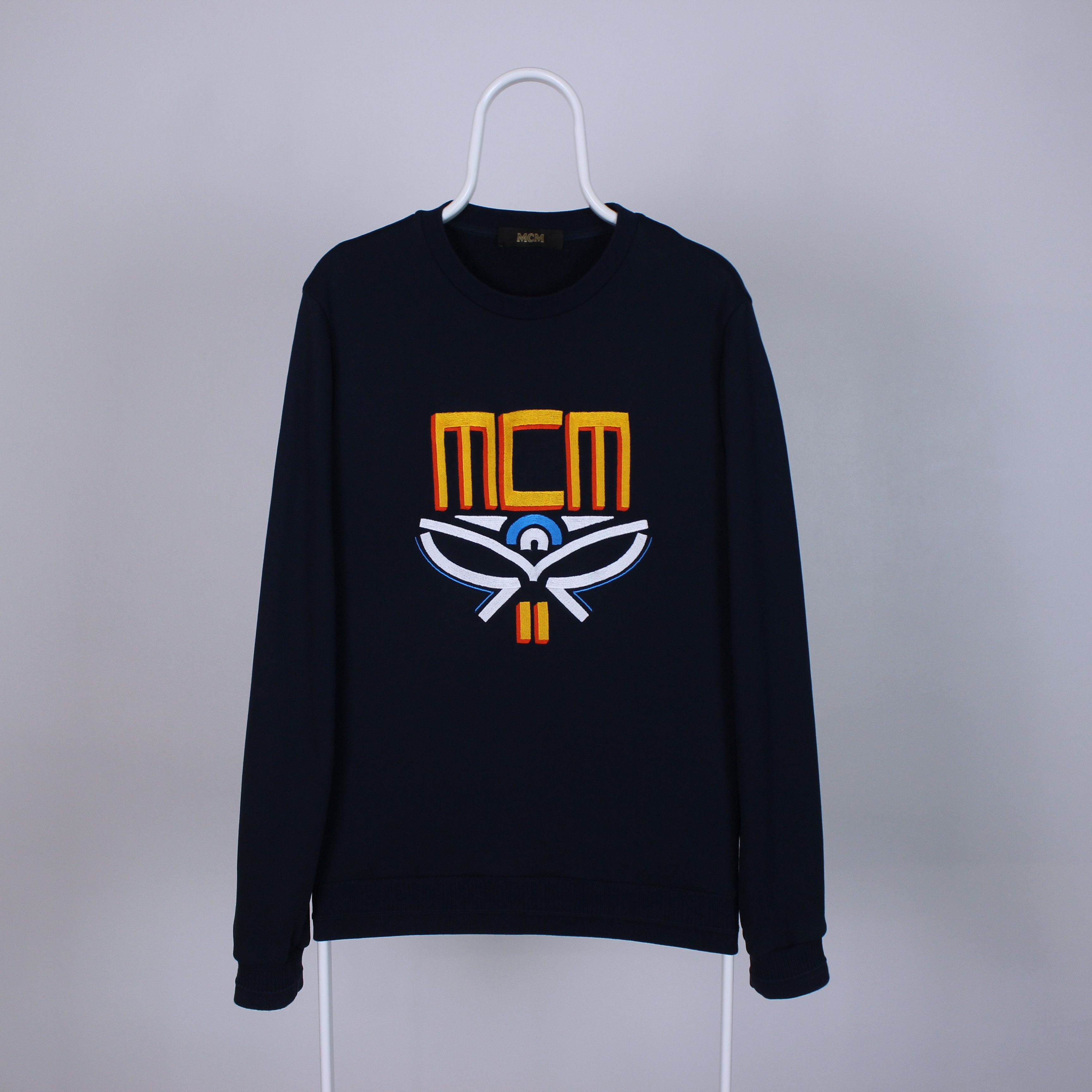 MCM MCM Men Geo Laurel Sweatshirt Blue centr logo M Size US M / EU 48-50 / 2 - 2 Thumbnail