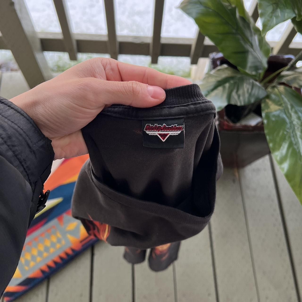 Harley Davidson × Vintage Vintage Harley Davidson Long Sleeve Firebird Black VTG Size US L / EU 52-54 / 3 - 4 Thumbnail
