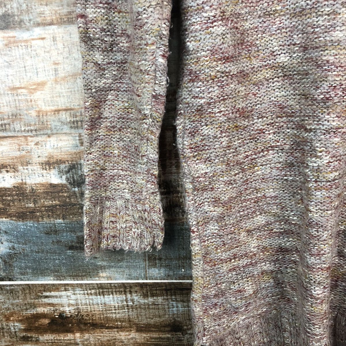GU × Homespun Knitwear DL GU Brown Vintage Knitwear #C498 Size M / US 6-8 / IT 42-44 - 15 Thumbnail