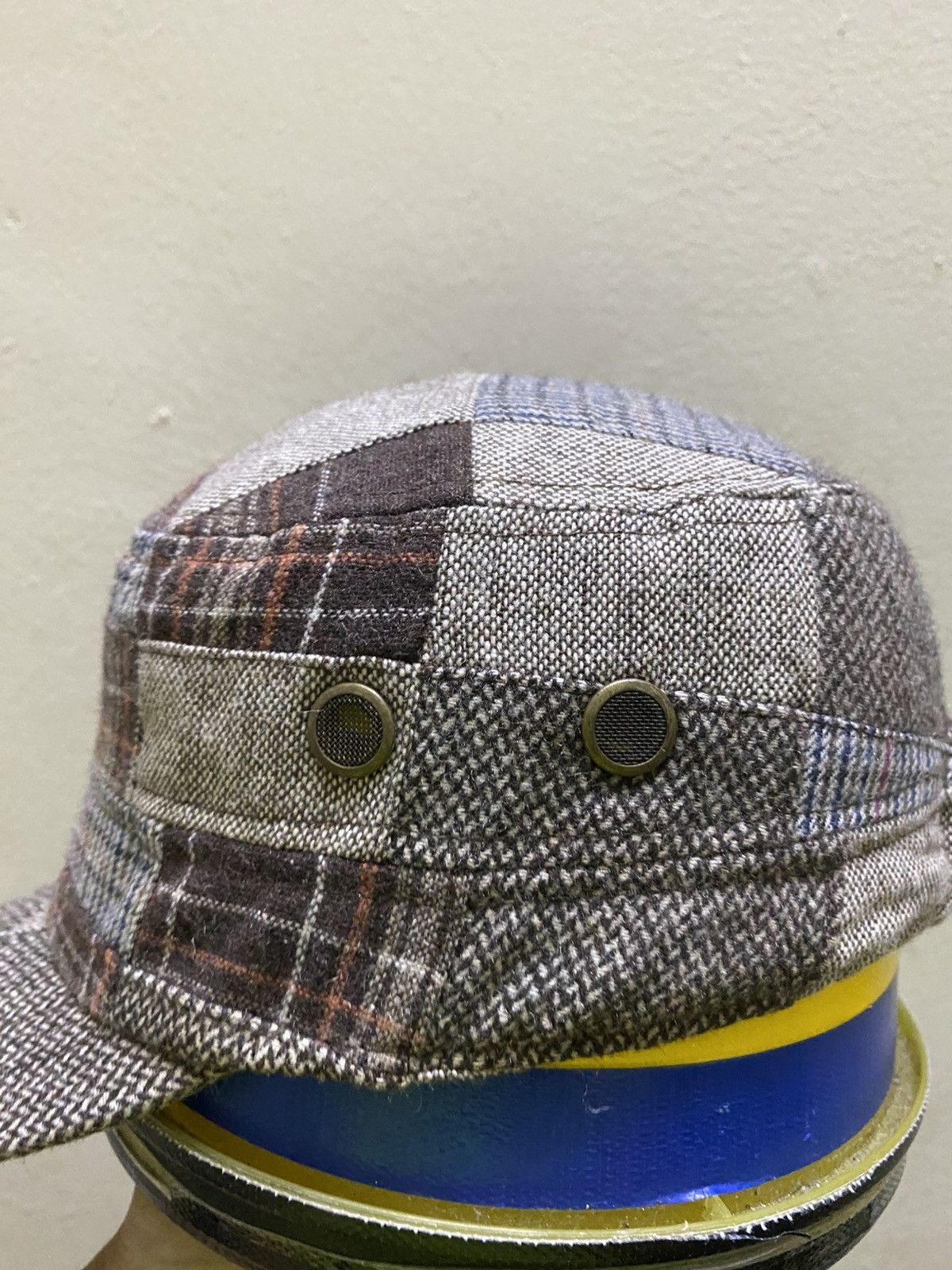 Japanese Brand × Vintage VINTAGE Y2K PATCHWORK CADET HAT Size ONE SIZE - 2 Thumbnail