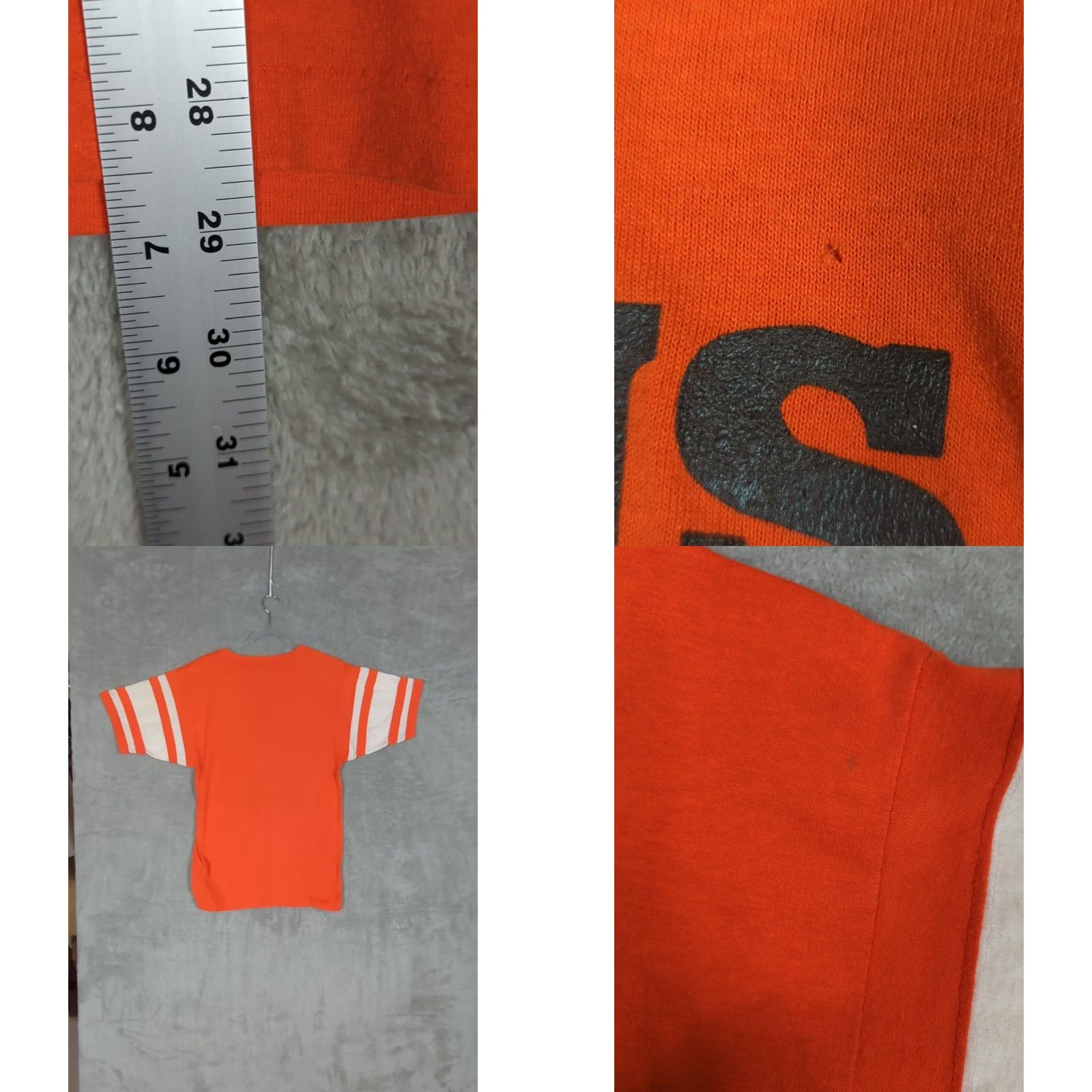 Champion VINTAGE Champion Cleveland Browns T-Shirt Mens L Bernie Kosar 80s NFL Orange Crew Neck Short Sleeve Graphic Print Cotton Blend Jersey Size US L / EU 52-54 / 3 - 8 Thumbnail