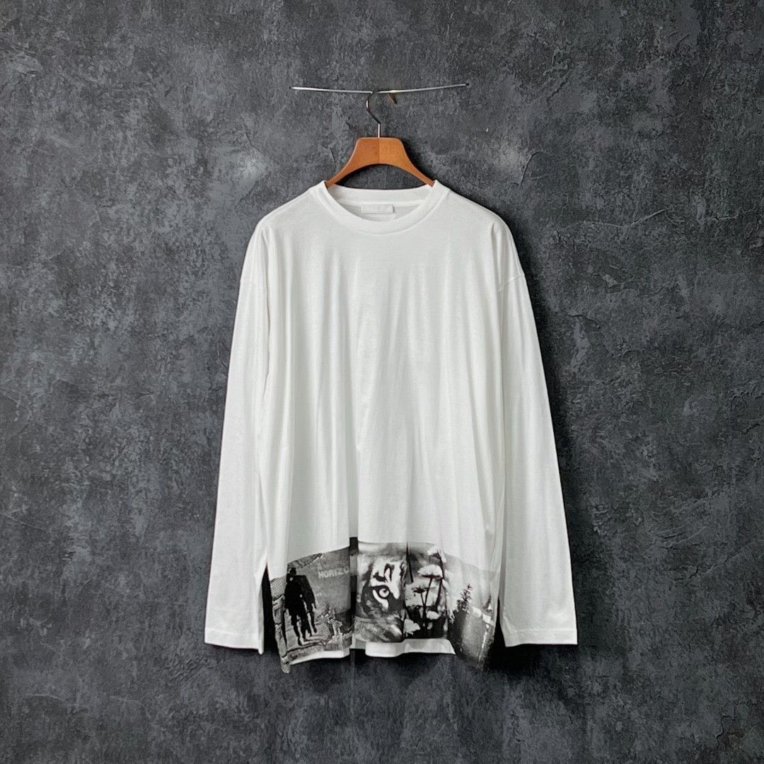 Prada Prada Cotton Printed T-Shirt l Men Size US L / EU 52-54 / 3 - 1 Thumbnail