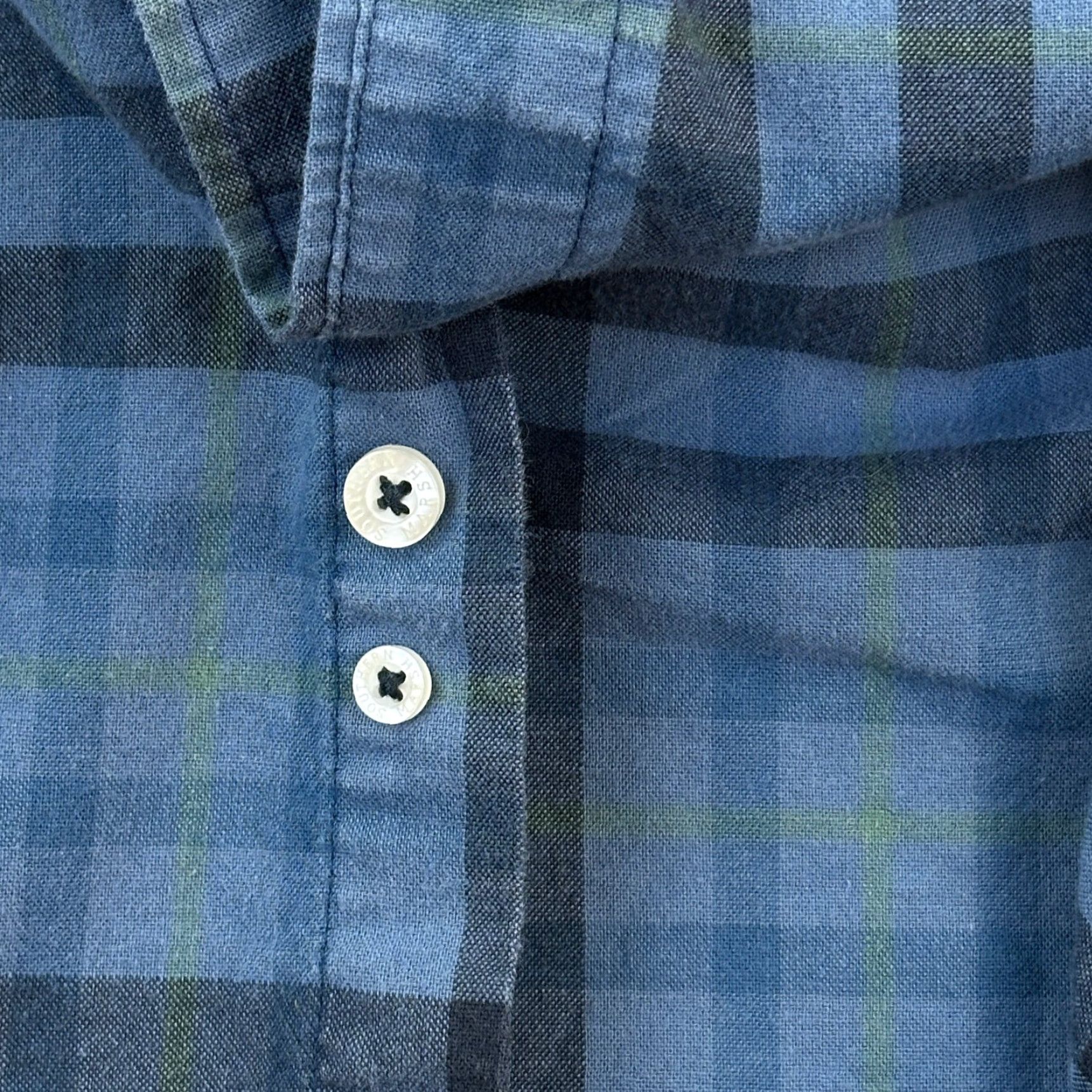 Vintage Southern Marsh Shirt Mens Medium Blue Plaid Long Sleeve Button-Down Preppy Shirt Size US M / EU 48-50 / 2 - 4 Thumbnail