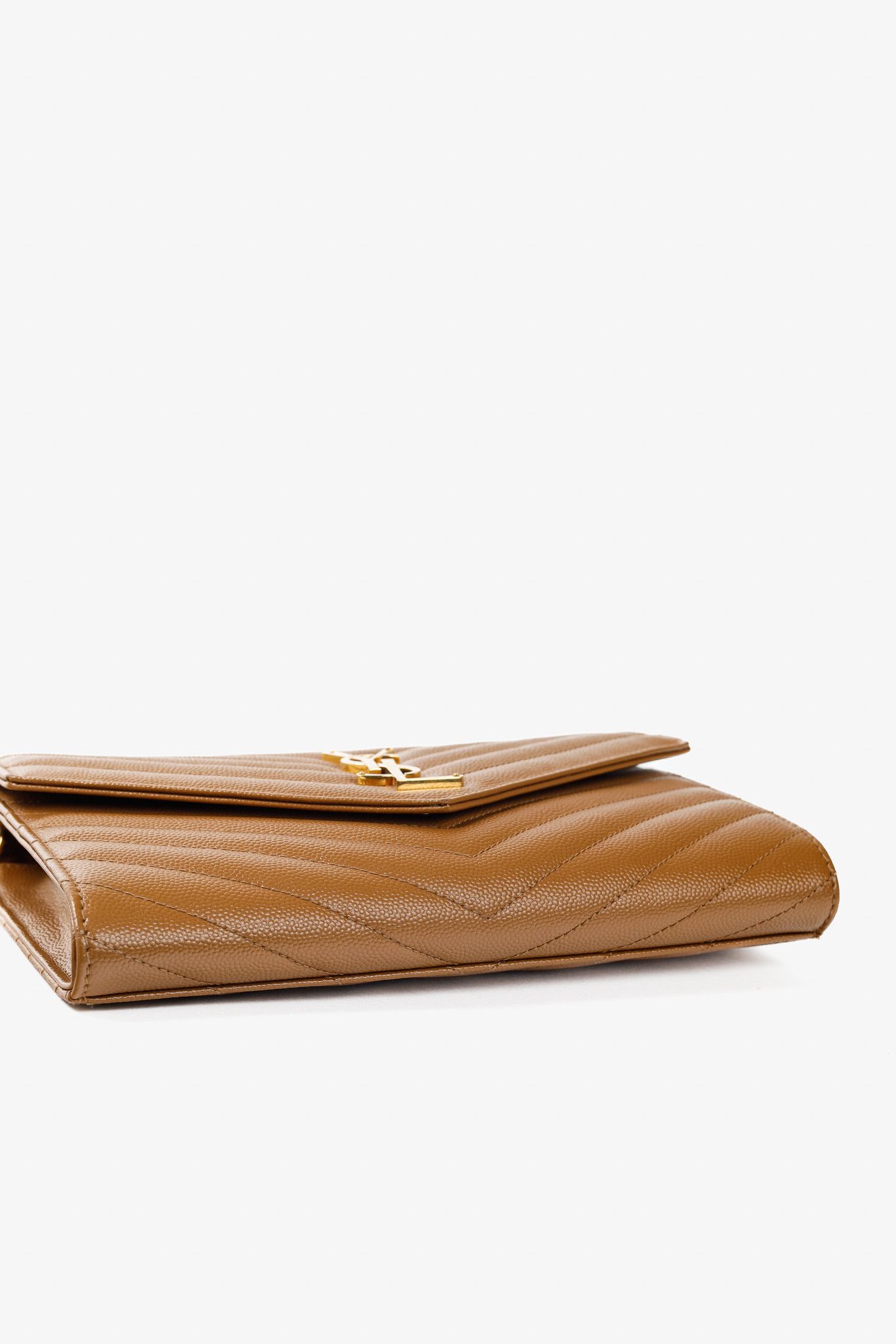 Saint Laurent Paris Saint Laurent Chevron Matelasse YSL Cassandre Flap Pouch Size ONE SIZE - 5 Thumbnail
