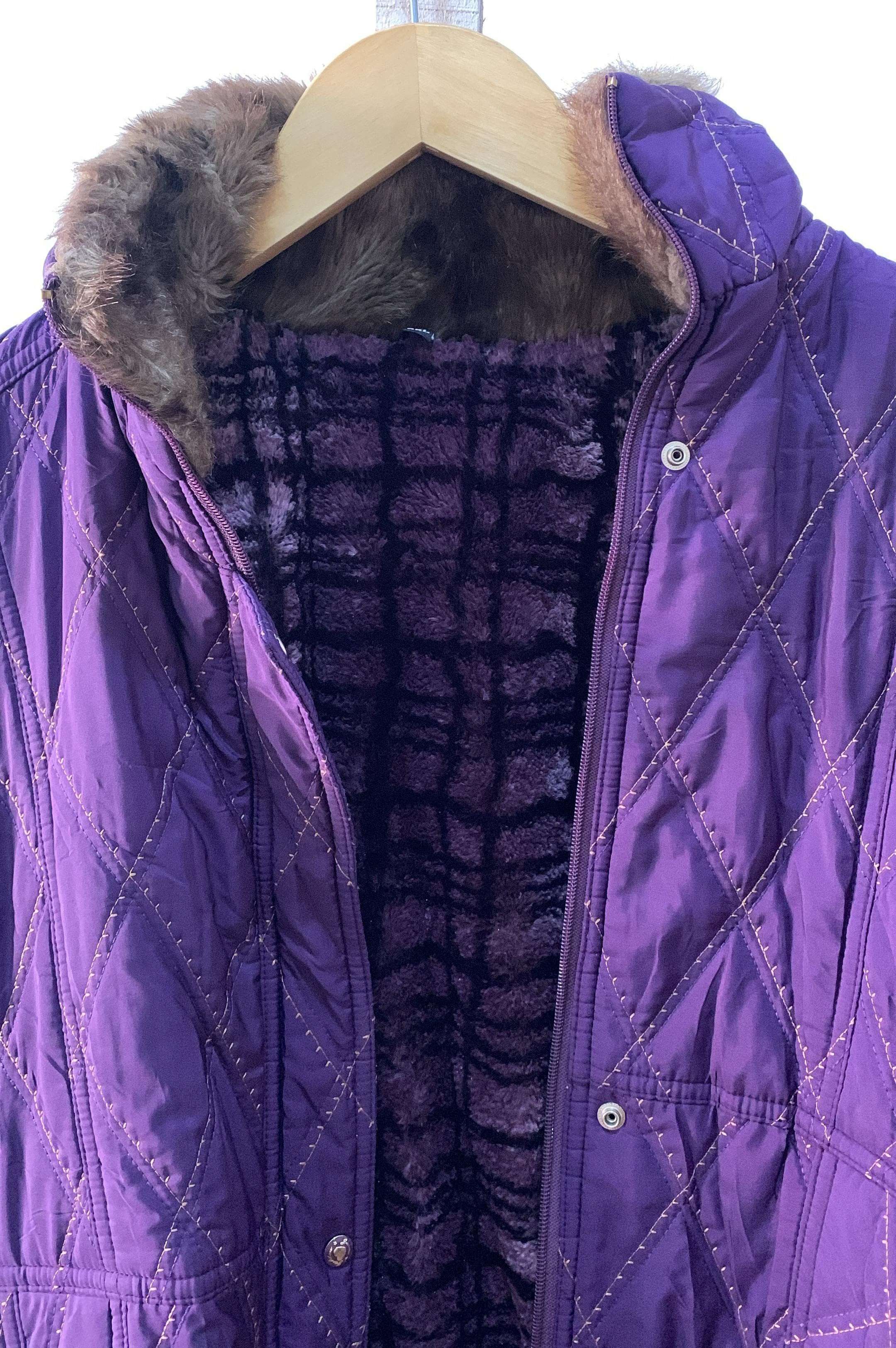 Other Purple Sherpa Fleece Jacket Size US L / EU 52-54 / 3 - 4 Thumbnail