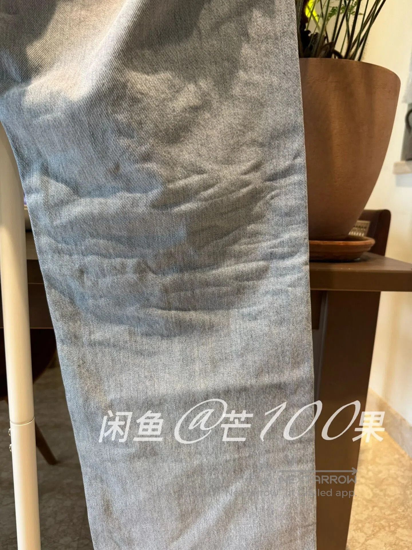 Balenciaga Balenciaga 25 Light Blue Distressed Straight Jeans. Size US 30 / EU 46 - 7 Thumbnail
