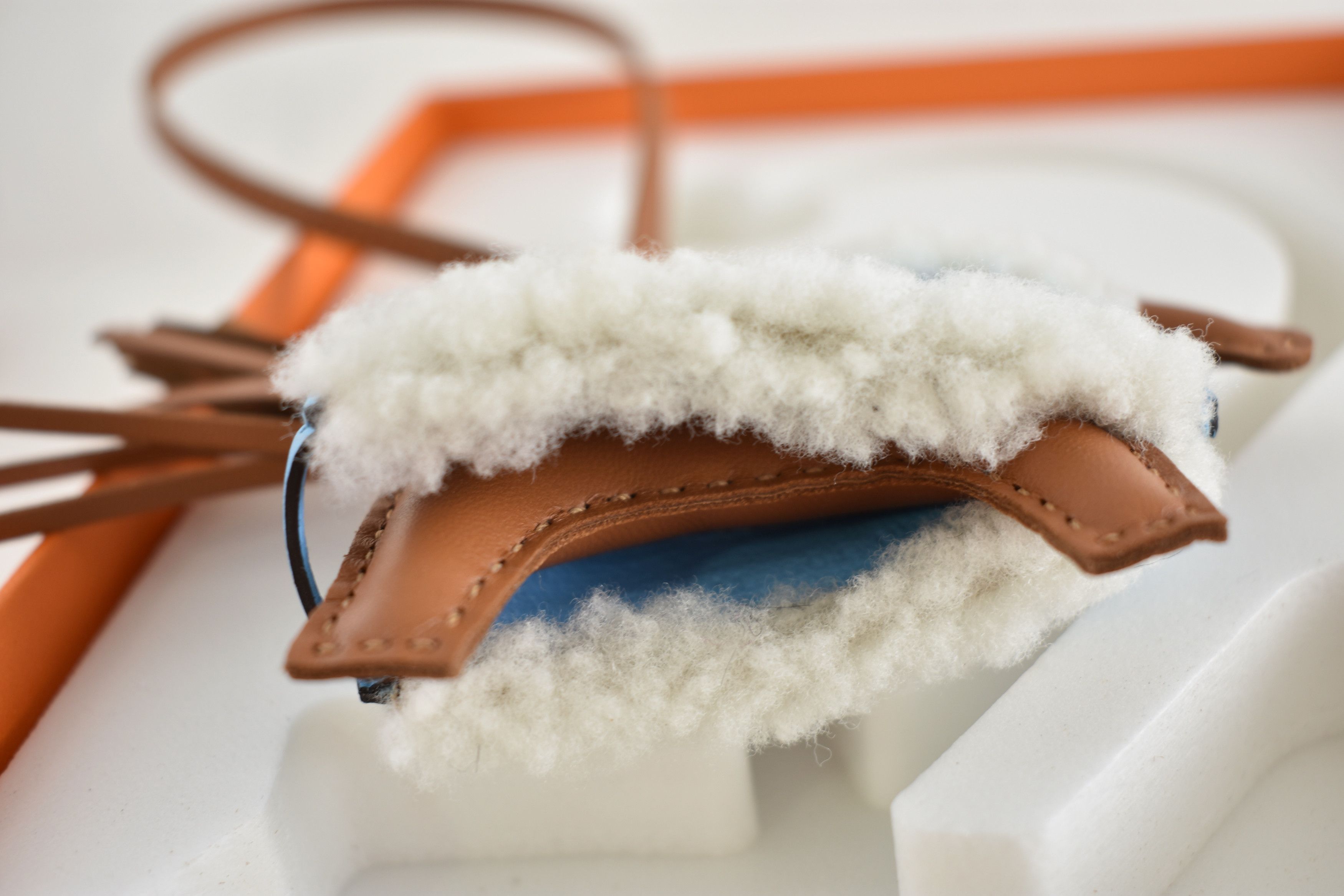 Hermes Hermes Horse Rodeo Plush Blue Celeste Milo Leather Bag Charm Size ONE SIZE - 12 Thumbnail