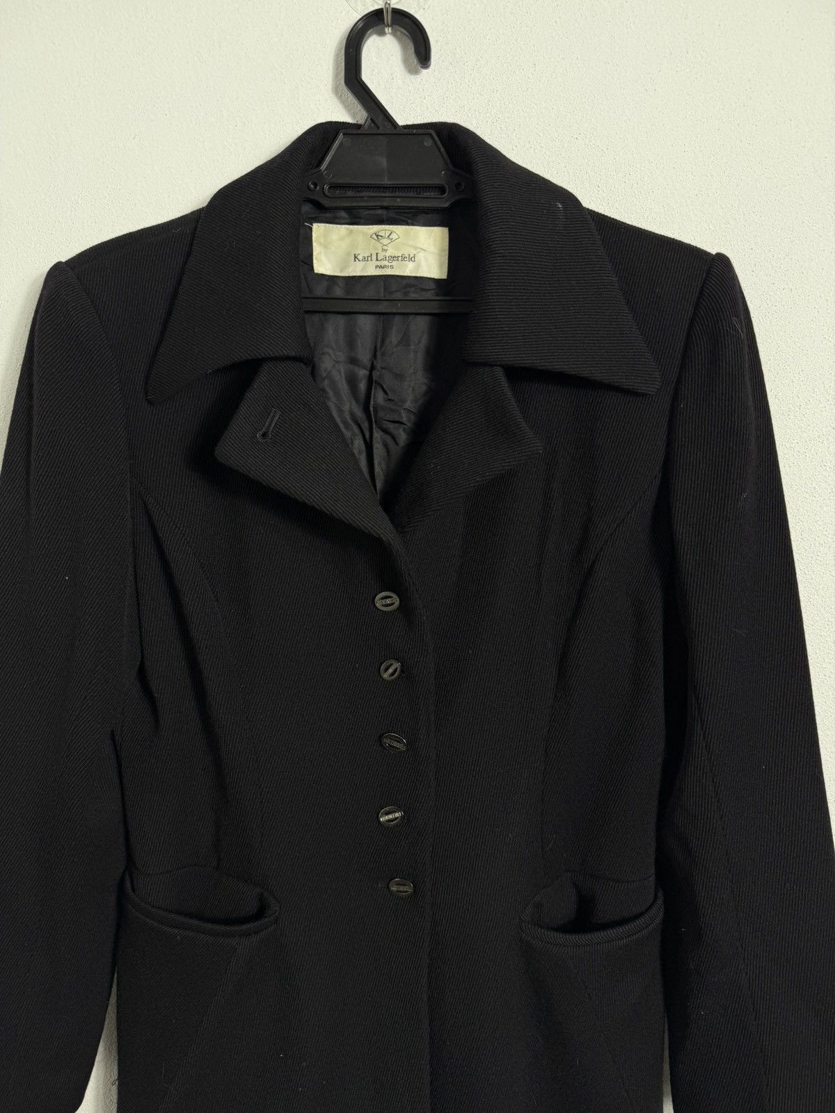 Karl Lagerfeld Karl Lagerfeld Tailored Chanel Designer Classic Long Coat Size S / US 4 / IT 40 - 4 Thumbnail