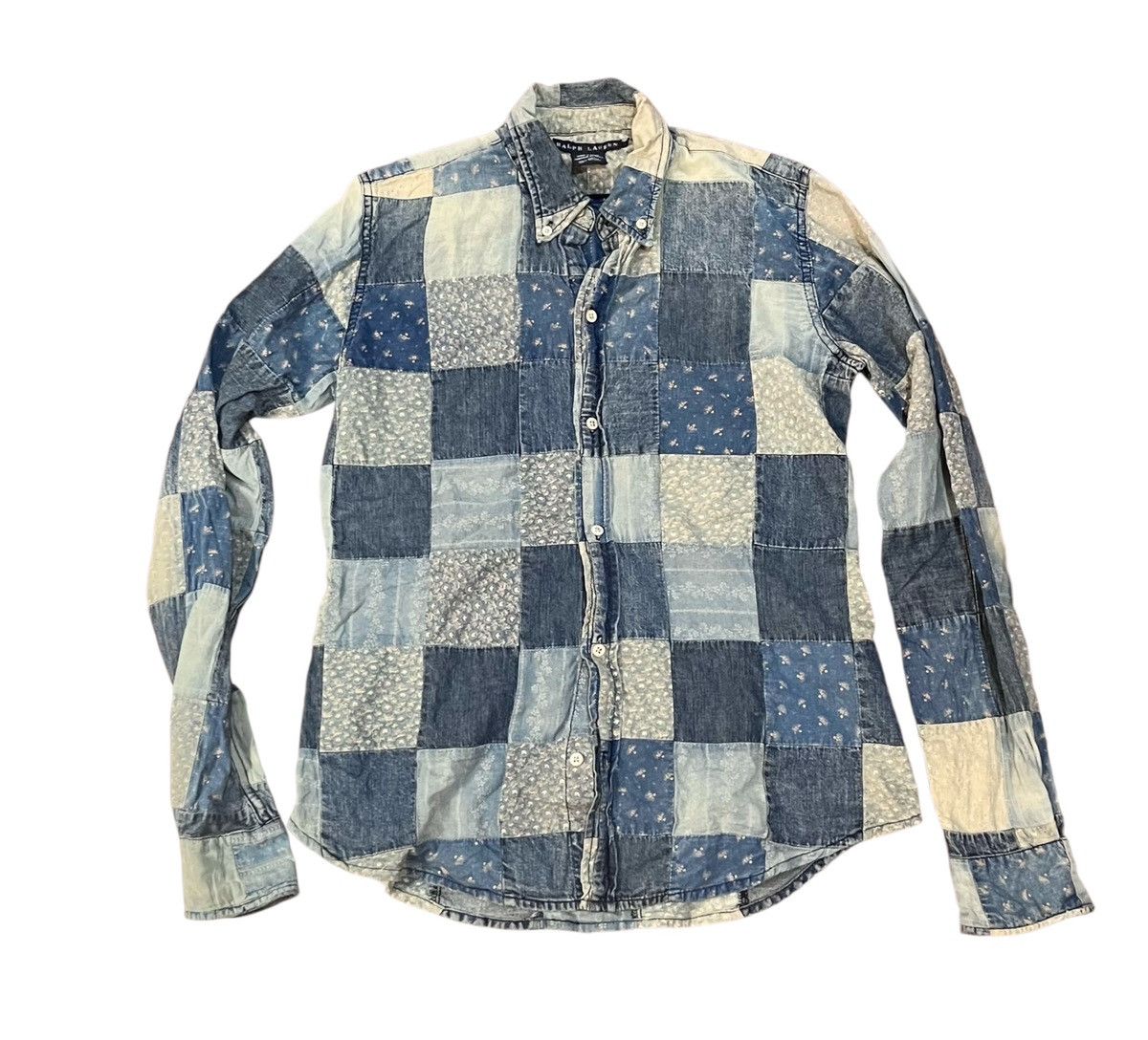 Polo Ralph Lauren *FINAL DROP* Ralph Lauren patchwork button down denim shirt Size US S / EU 44-46 / 1 - 1 Thumbnail