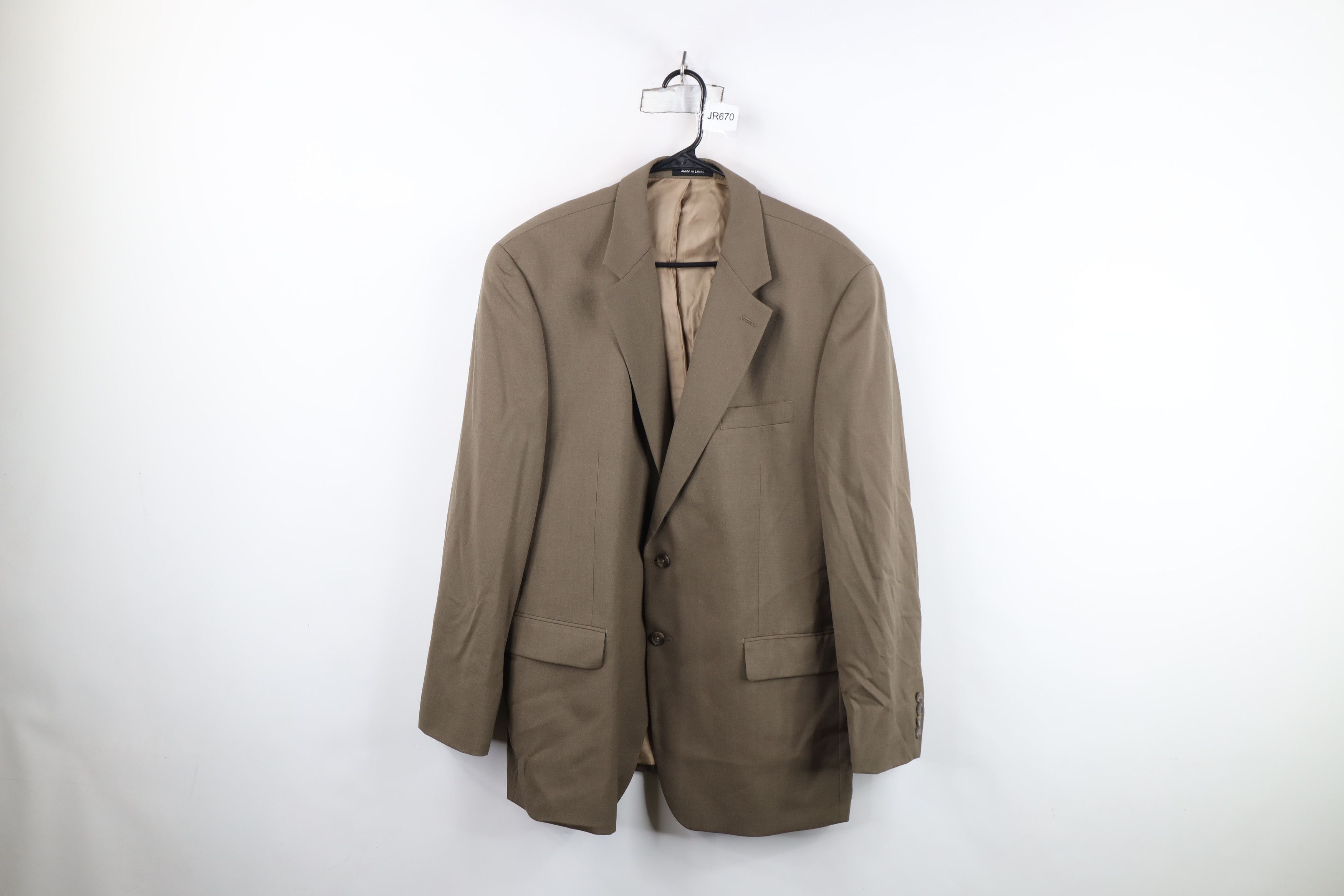 Ralph Lauren Vintage 90s Ralph Lauren Suit Coat Blazer Jacket Beige Size US XXL / EU 58 / 5 - 1 Thumbnail