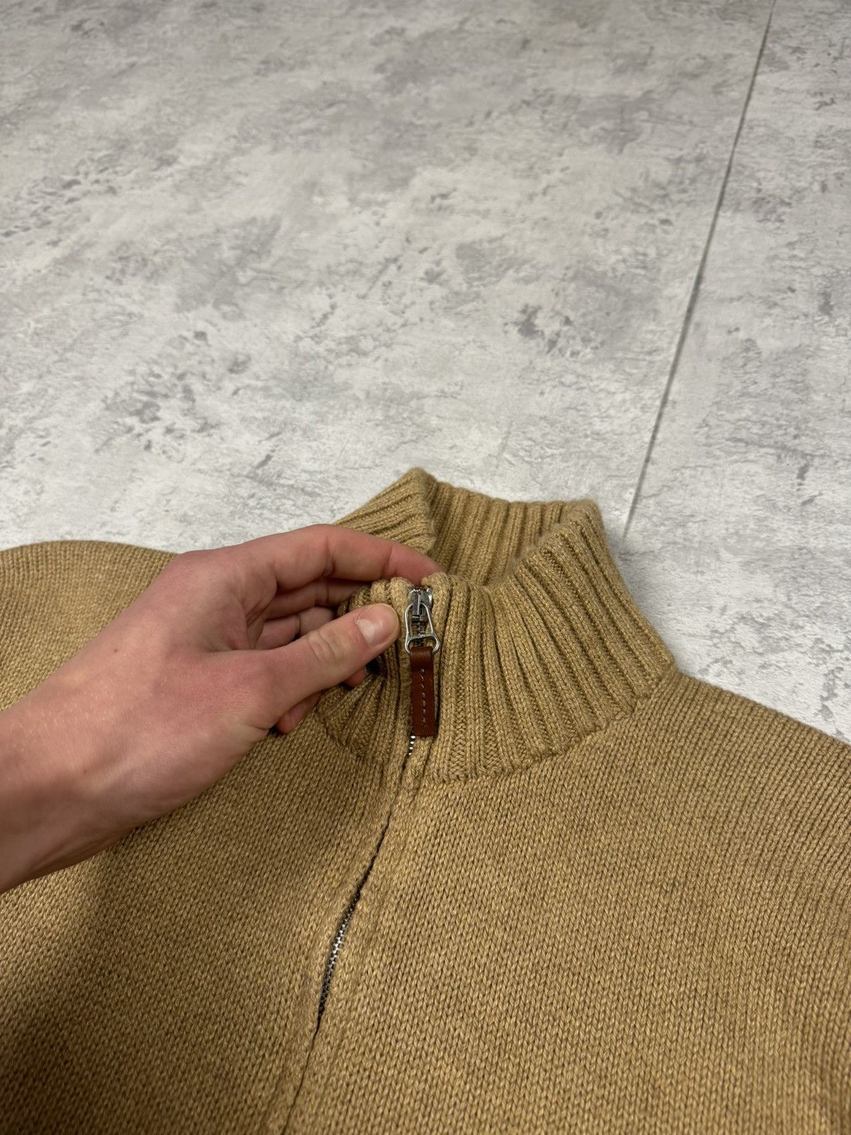 Polo Ralph Lauren Vintage Polo Ralph Lauren Y2K Beige Sweater 1/4 Zip Size L Size US L / EU 52-54 / 3 - 8 Thumbnail