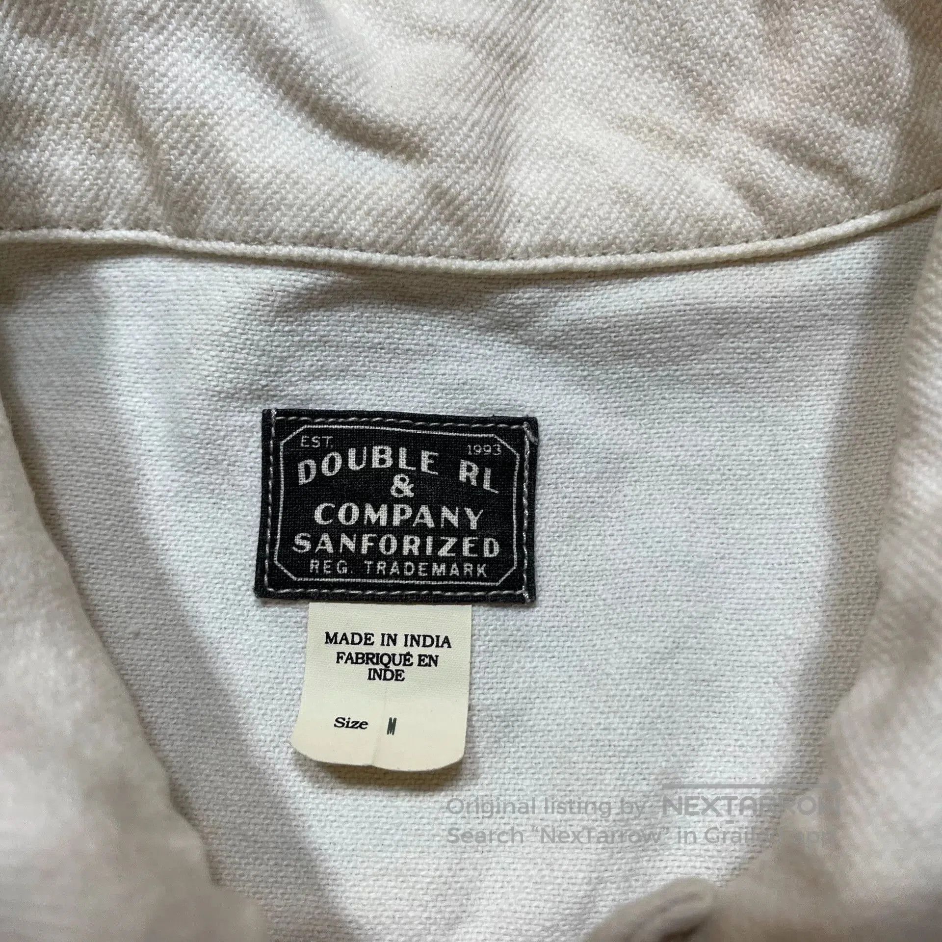 RRL Ralph Lauren vintage white denim jacket by Ralph Lauren. Size US M / EU 48-50 / 2 - 3 Thumbnail