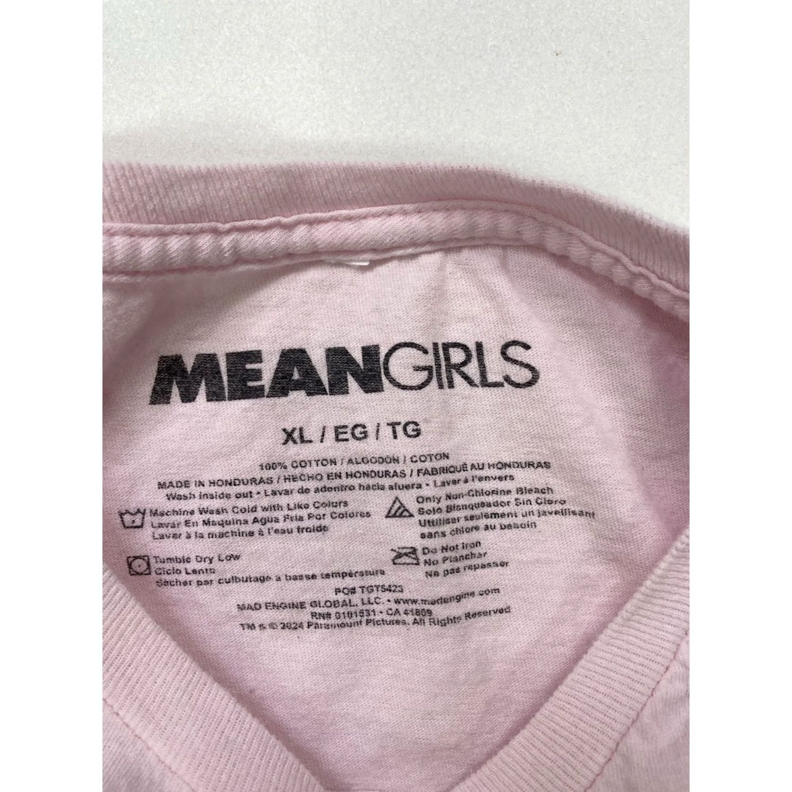 Pinko Mean Girls T-Shirt Women XL Pink Crew Neck Short Sleeve Pullover Casual Movie Size XL / US 12-14 / IT 48-50 - 4 Thumbnail