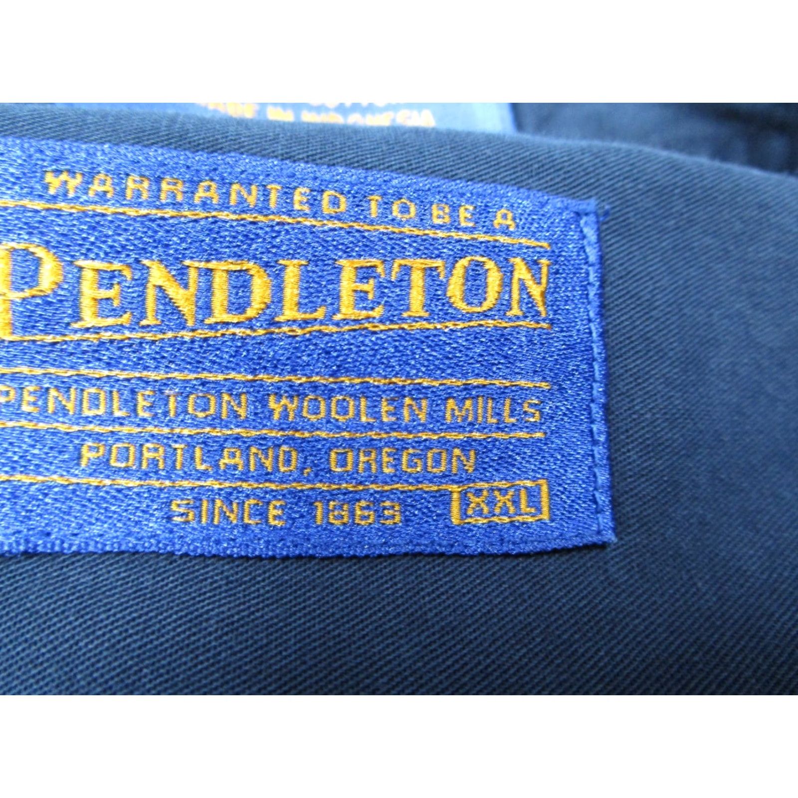 Pendleton Pendleton Shirt Mens 2XL Blue Twill Button Up Workwear Hunt Hike Travel Size US XXL / EU 58 / 5 - 2 Thumbnail