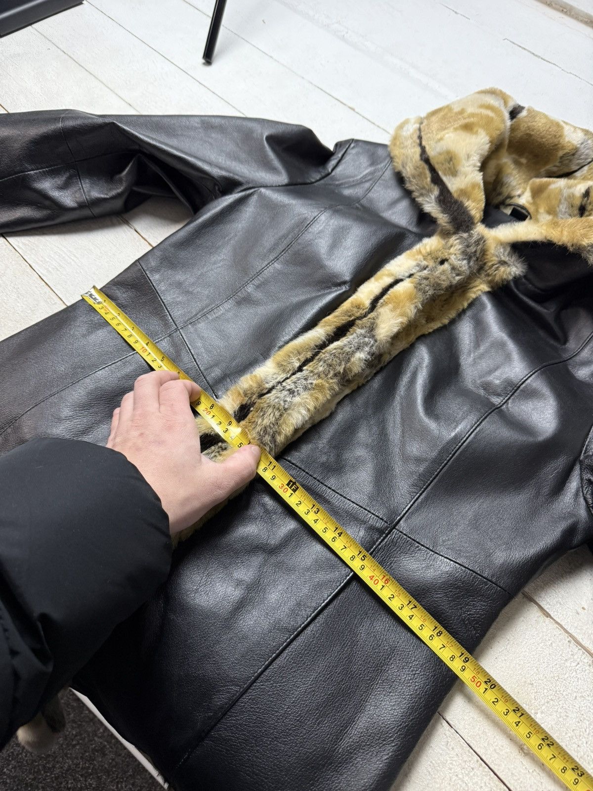 Japanese Brand Woodpecker Leather Coat Faux Fur Collar Casual Collection Size M / US 6-8 / IT 42-44 - 20 Thumbnail