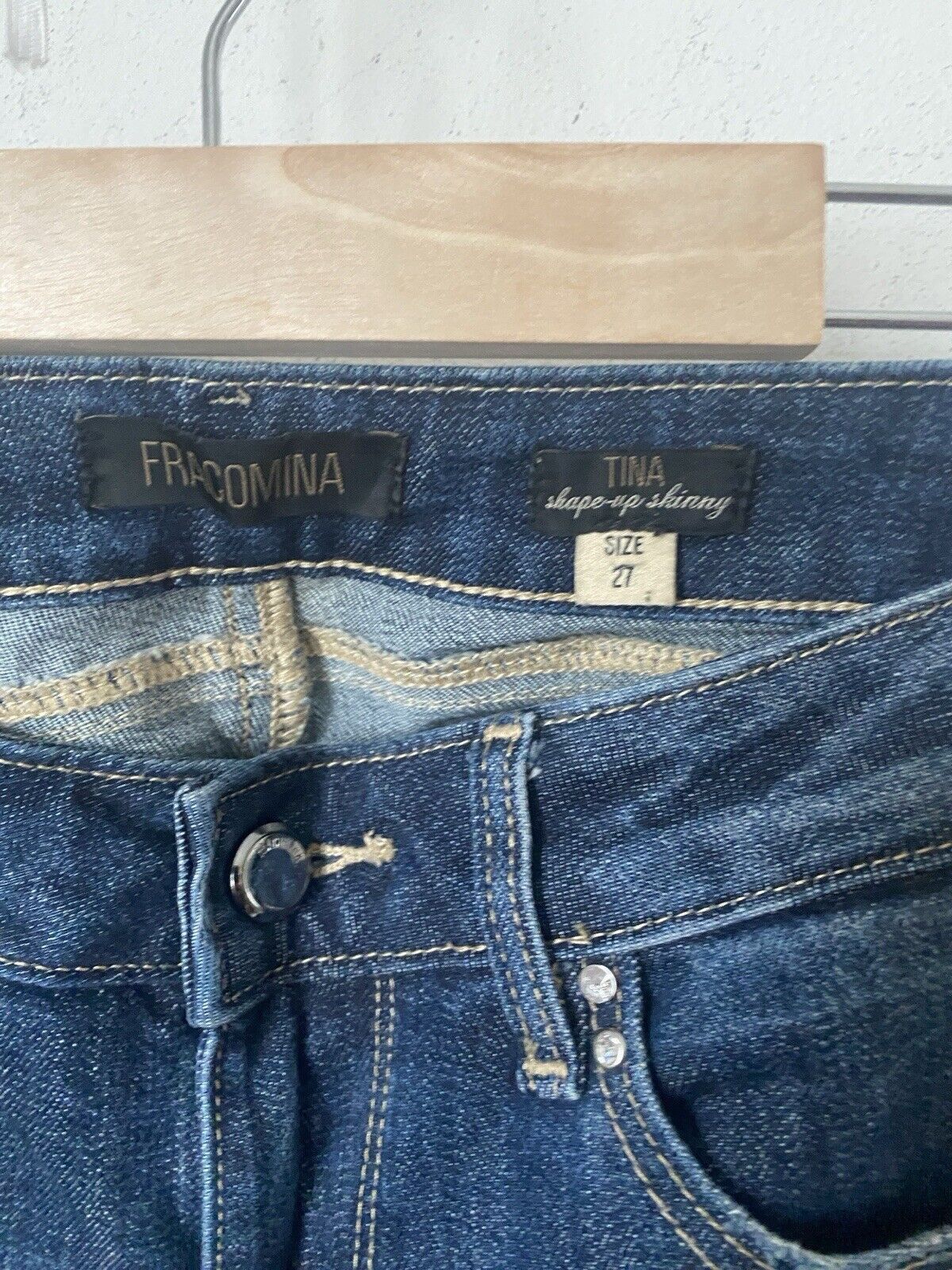 Vintage Fracomina Embellished Jeans Woman’s Denim Size 27 Tina A25 Size 27" / US 4 / IT 40 - 3 Thumbnail