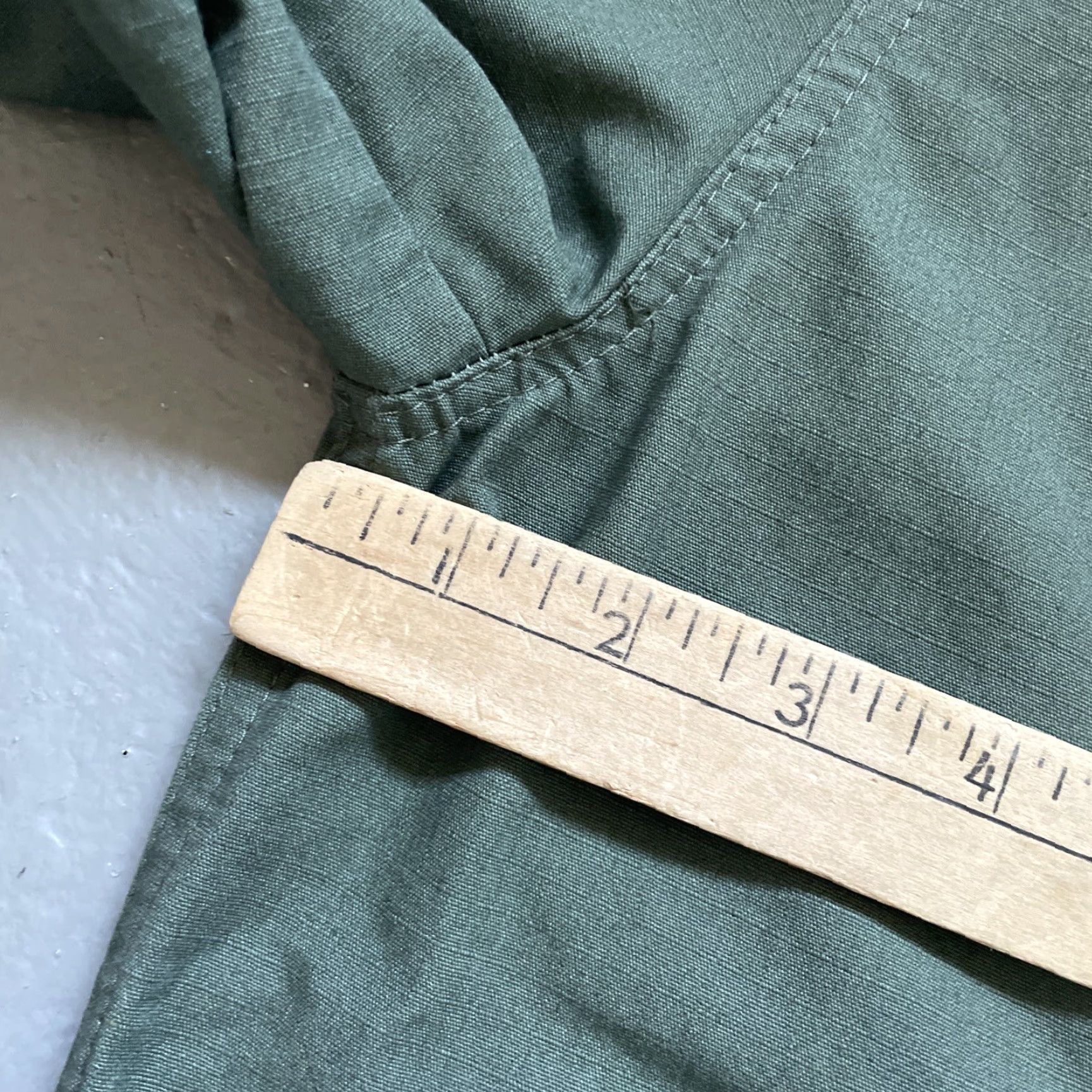 Vintage VINTAGE Chore Work Jacket Military Green 38 Mens Unbranded Ripstop Euro Style Jacket Size US XXS / EU 40 - 2 Thumbnail