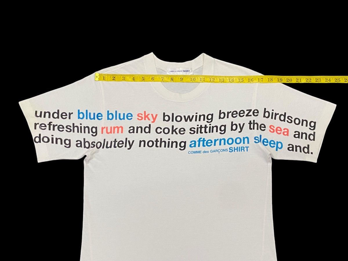 Comme des Garcons Comme Des Garcons S10218 Blue Sky Lettering Shirt Size US S / EU 44-46 / 1 - 14 Thumbnail