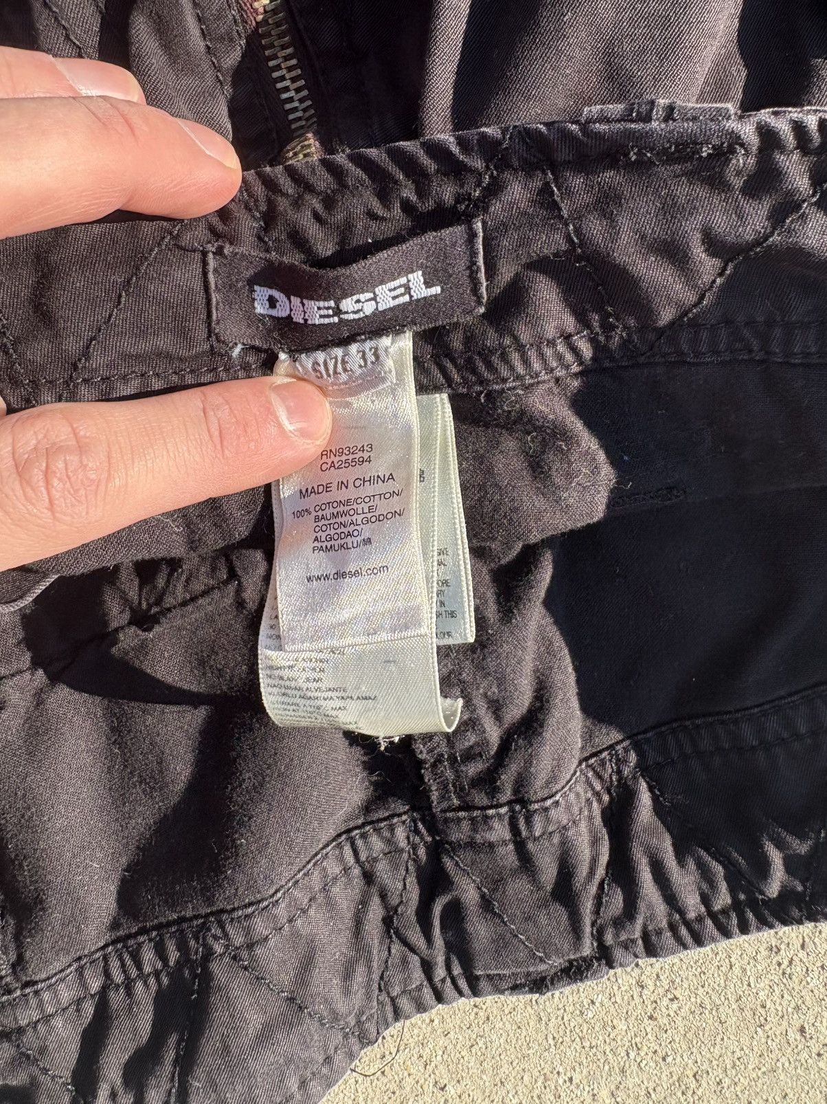 Diesel Super rare diesel zipper pants Size US 33 - 2 Thumbnail
