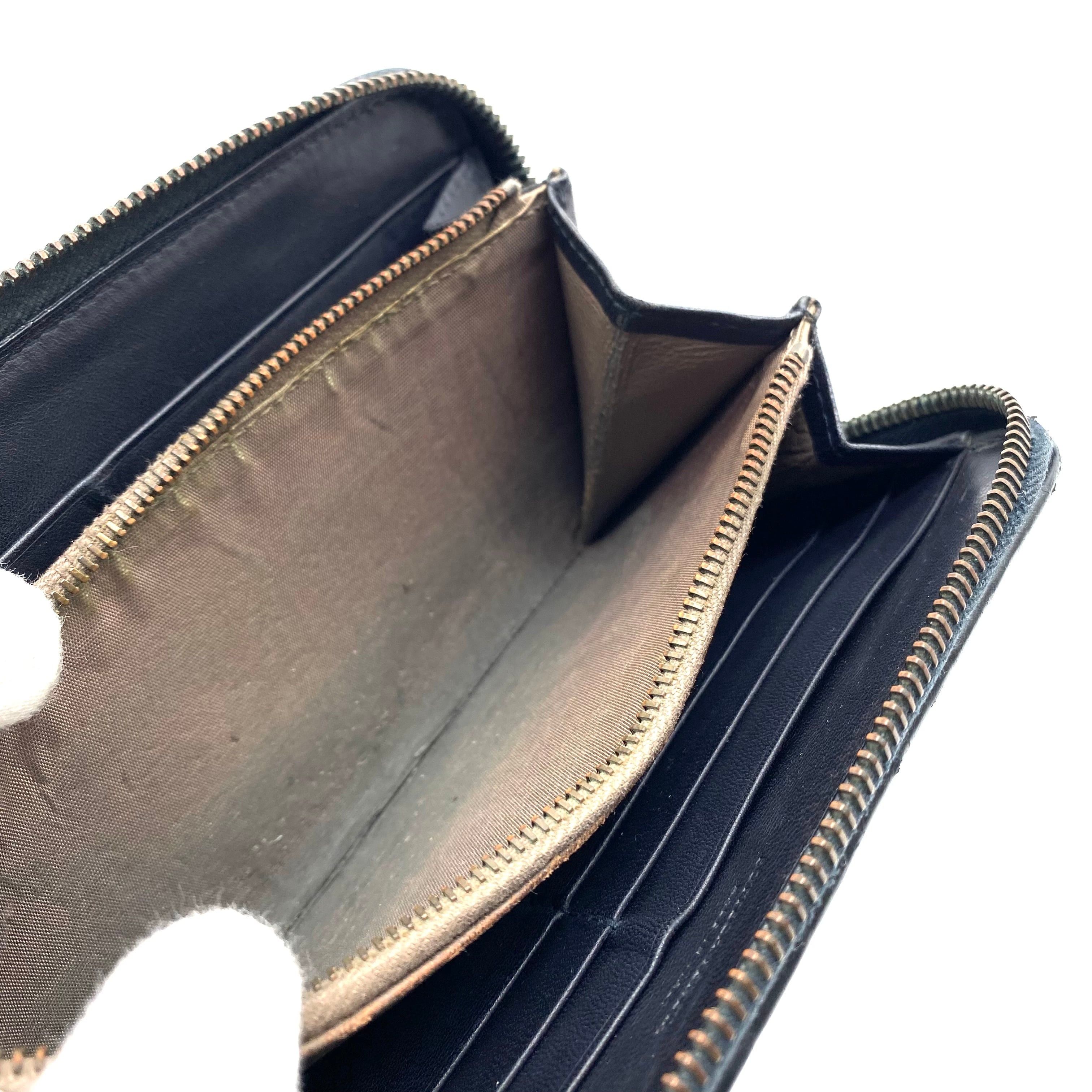 Bottega Veneta BOTTEGA VENETA Round Zip Long Wallet Intrecciato Black Size ONE SIZE - 7 Thumbnail