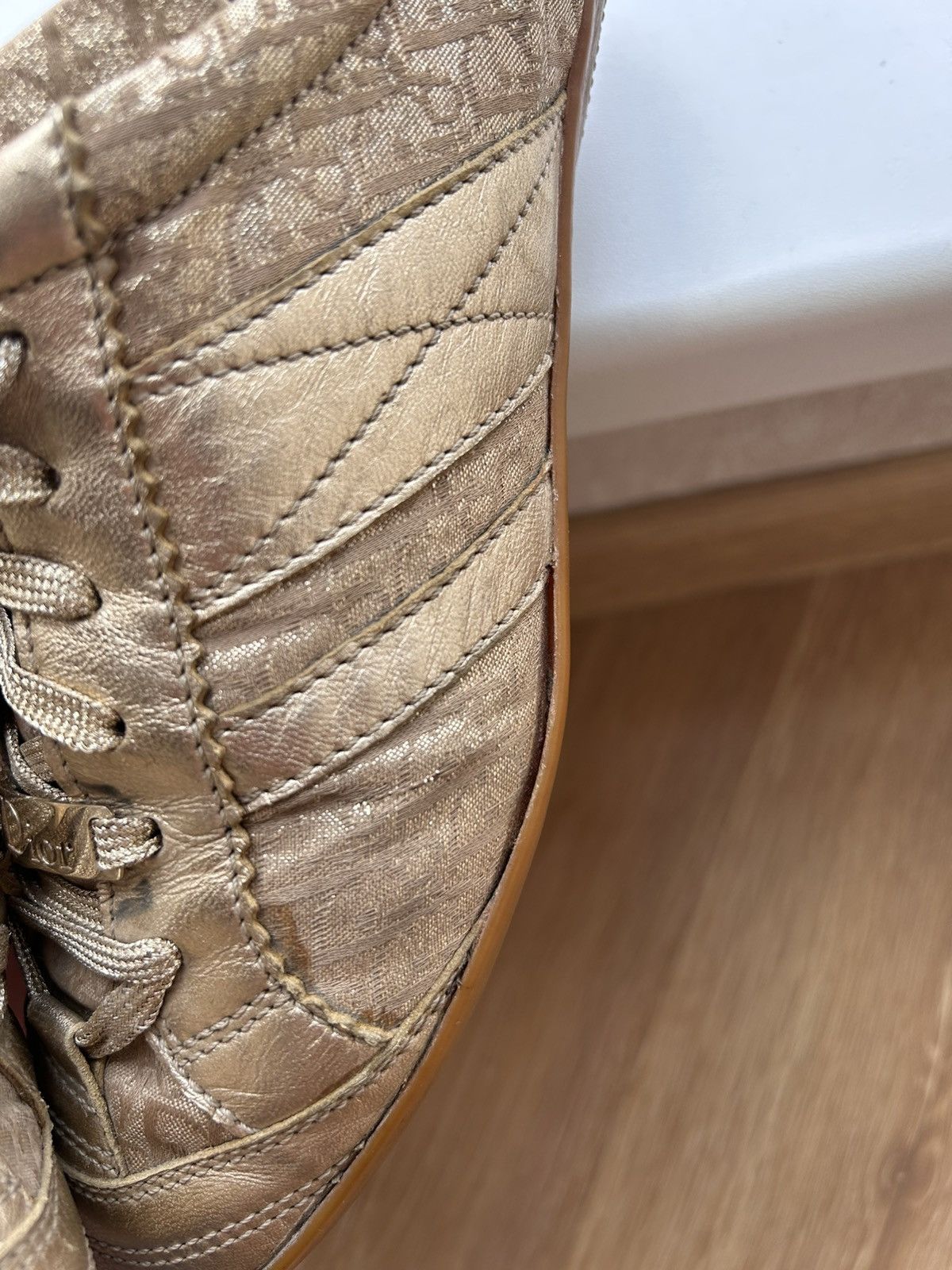 Dior × John Galliano × Vintage 2004 Dior By John Galliano Monogram Sneakers Size US 7.5 / IT 37.5 - 12 Thumbnail