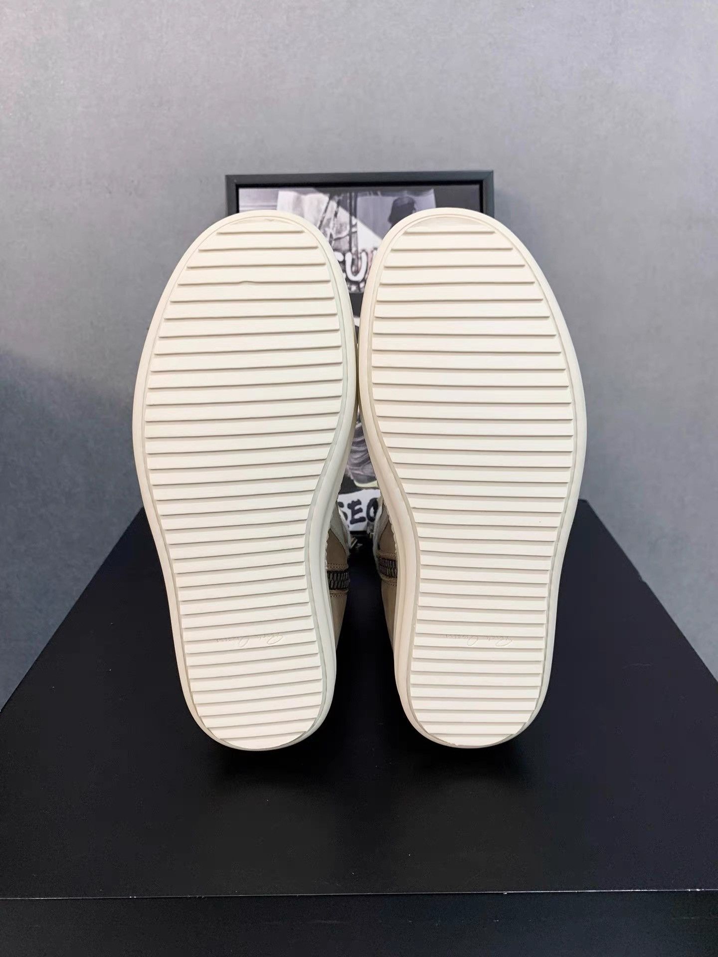 Rick Owens Rick Owens Main Line Wheat Inverted Triangle Geobasket K34 Size US 6 / IT 36 - 8 Thumbnail
