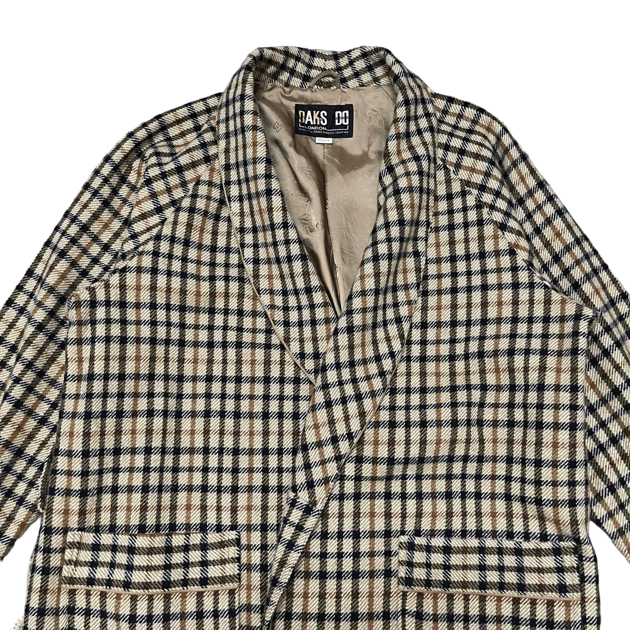 DAKS Vintage Daks London Checkered Wool Bathrobe Size US L / EU 52-54 / 3 - 2 Thumbnail