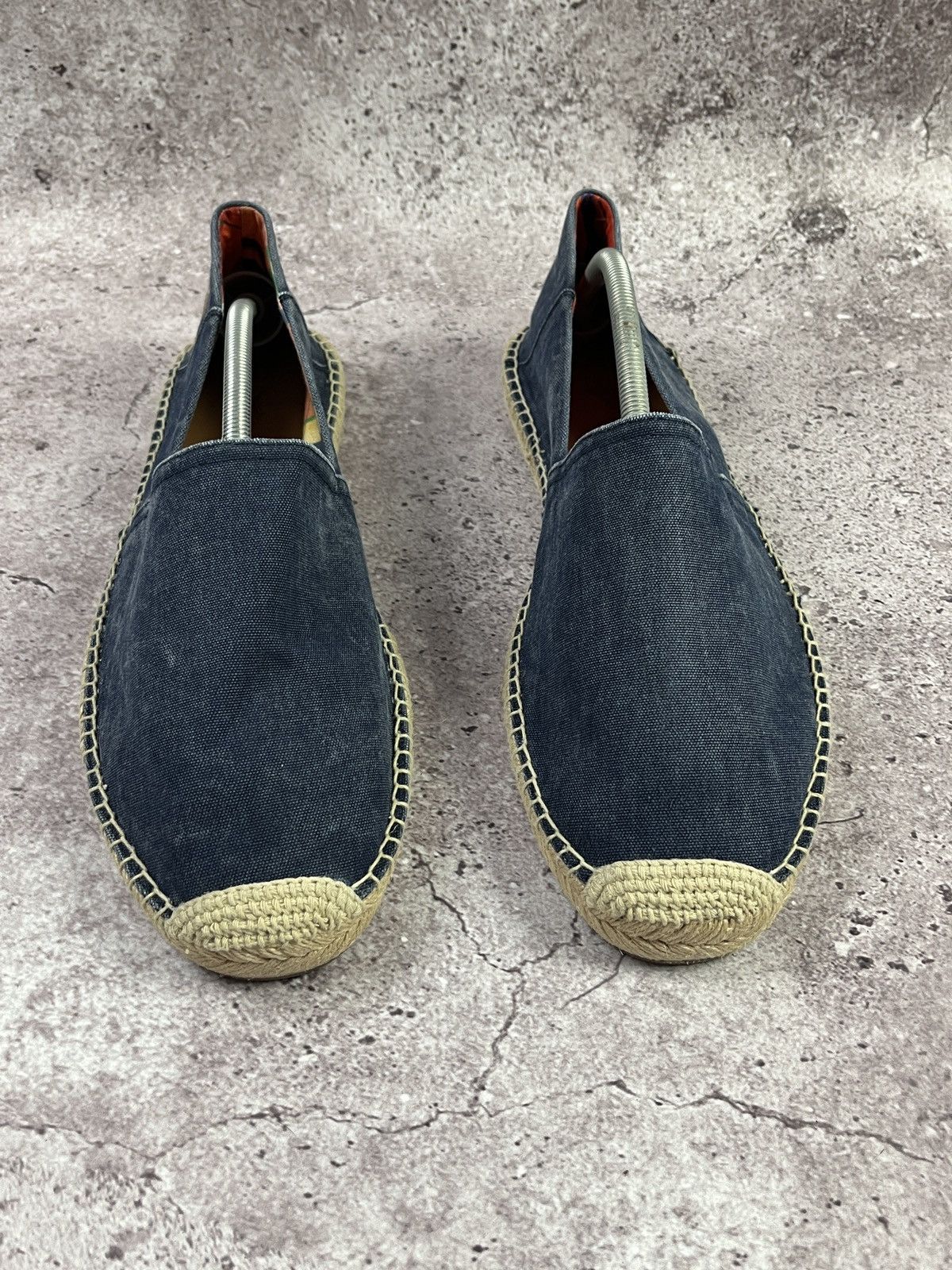 Polo Ralph Lauren Navy Canvas Espadrille Slip On Shoes US15EU48 Summer Loafers Size US 15 / EU 48 - 2 Thumbnail