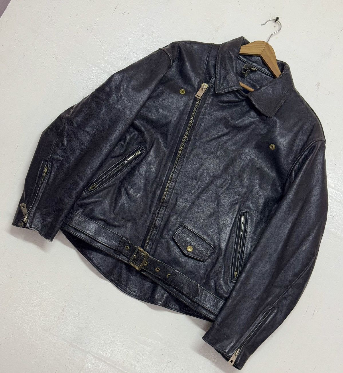 Vintage Vintage MARS Leather Melbourne Brando Style 80s Size US L / EU 52-54 / 3 - 7 Thumbnail