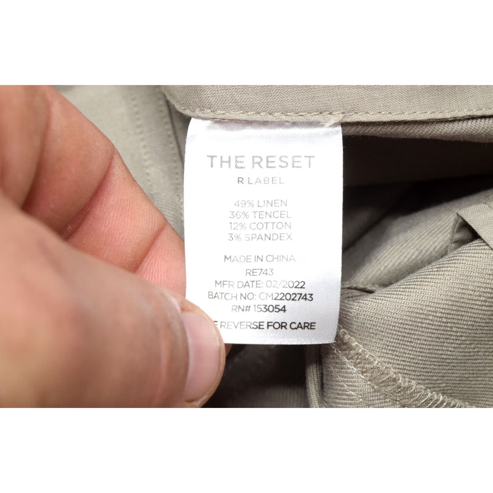 Vintage The Rest R Label Slouchy Crop Trouser Pants Gray Linen High Rise XL Womens Wide-Leg Cropped 25in Inseam 36in Waist Regular Size XS-XL? Size 40" / US 18 - 6 Thumbnail