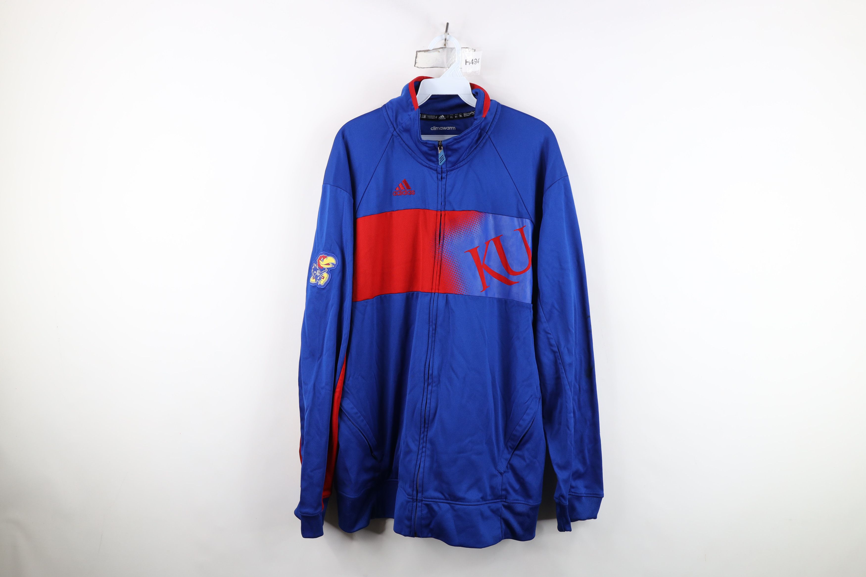 Adidas Adidas Kansas University Basketball Full Zip Jacket Blue Size US XL / EU 56 / 4 - 1 Thumbnail