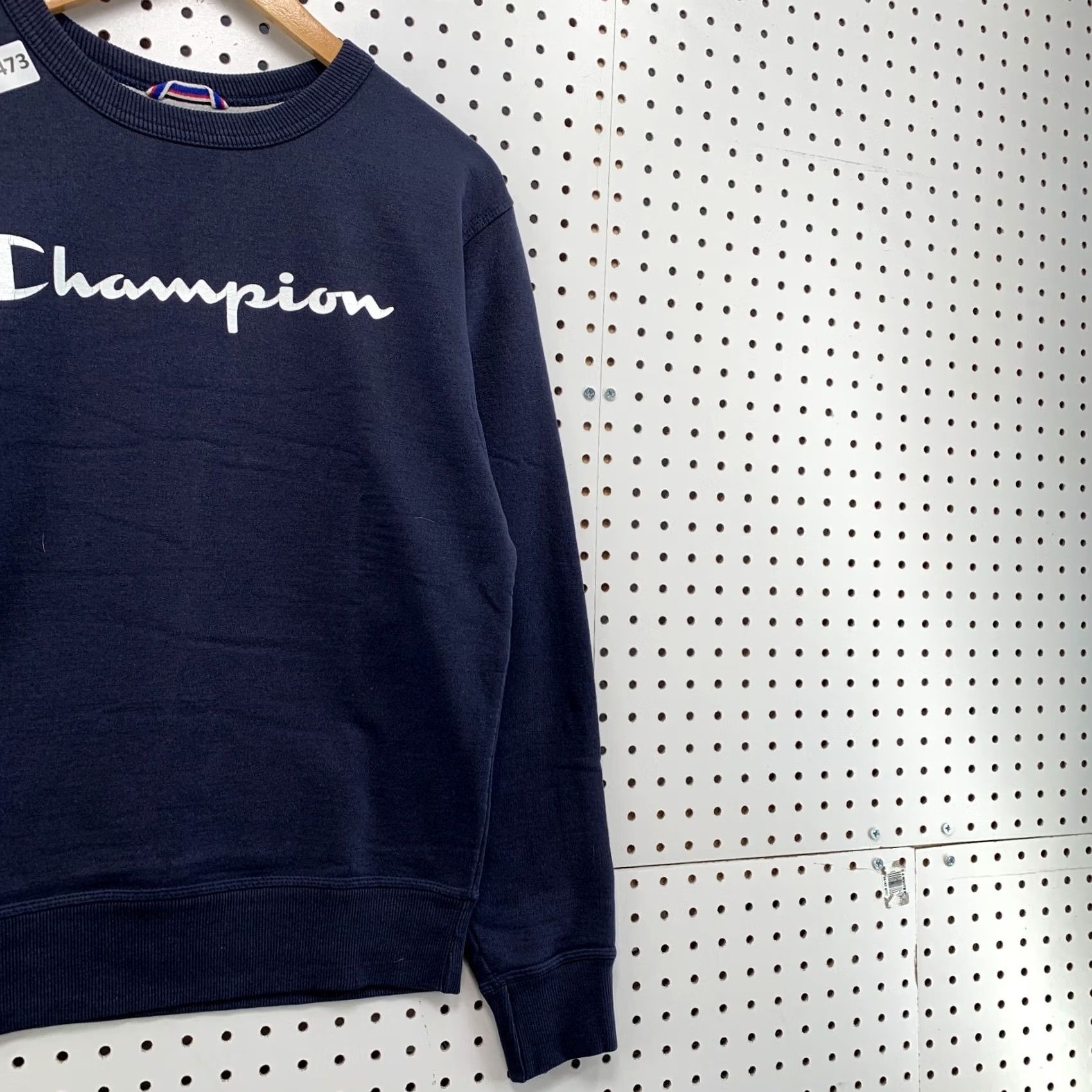 Champion Champion Sweatshirt Mens Small Blue Navy Pullover Crewneck Spell Out Size US S / EU 44-46 / 1 - 4 Thumbnail