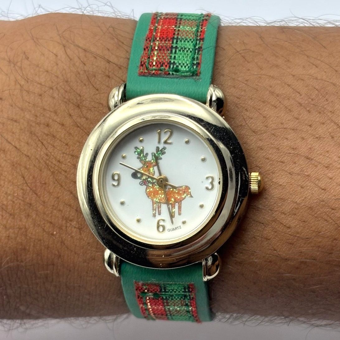 Other Gold Reindeer Christmas Watch Size ONE SIZE - 2 Thumbnail