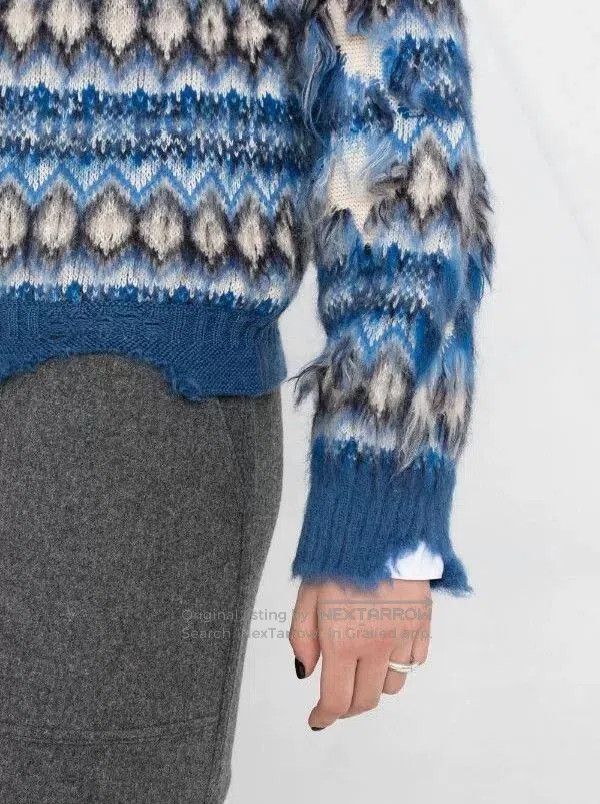 Maison Margiela Maison Margiela Colorblock Intarsia Sweater. Size M / US 6-8 / IT 42-44 - 9 Thumbnail