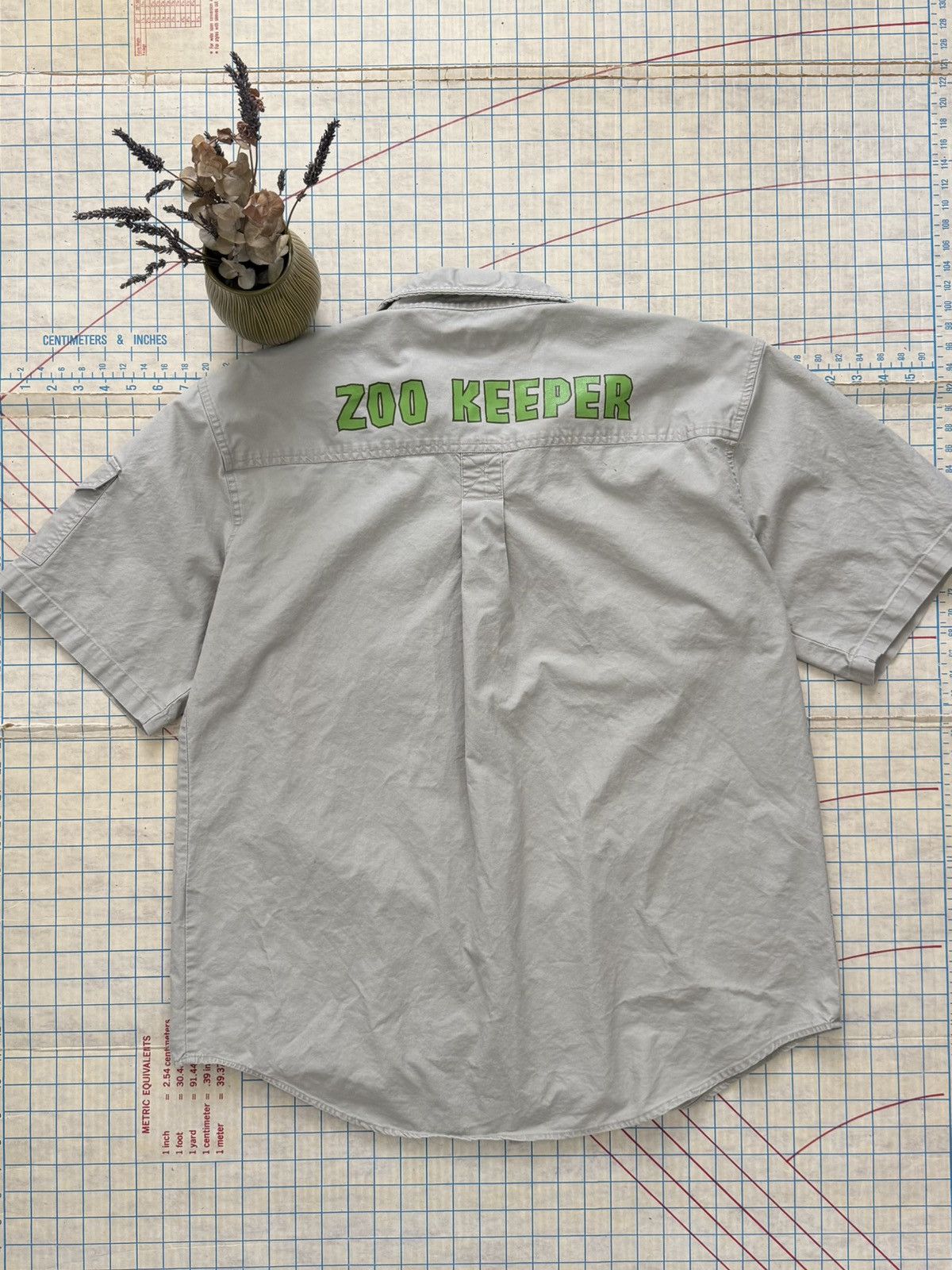 Vintage Vintage Madagascar Zoo Keeper Promo Button Up Short Sleeve Size US L / EU 52-54 / 3 - 10 Thumbnail
