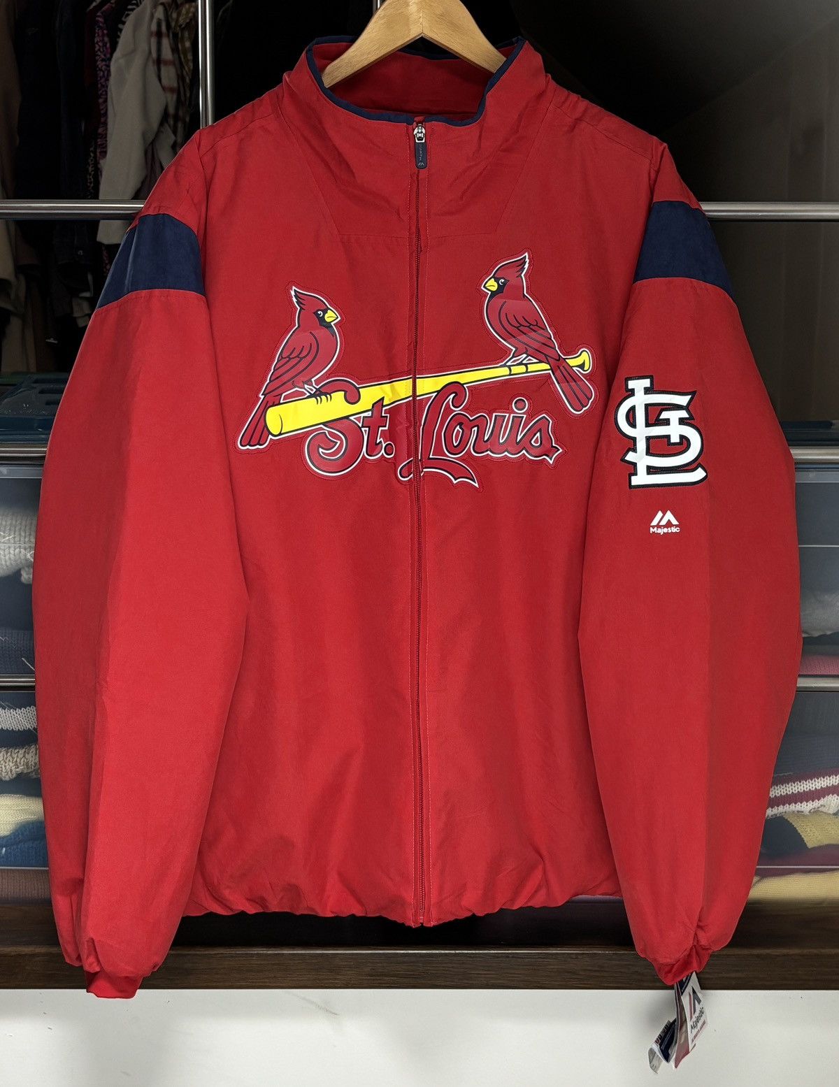 Majestic Majestic St. Louis Cardinals MLB Jersey Jacket USA Baseball Size US XL / EU 56 / 4 - 1 Thumbnail