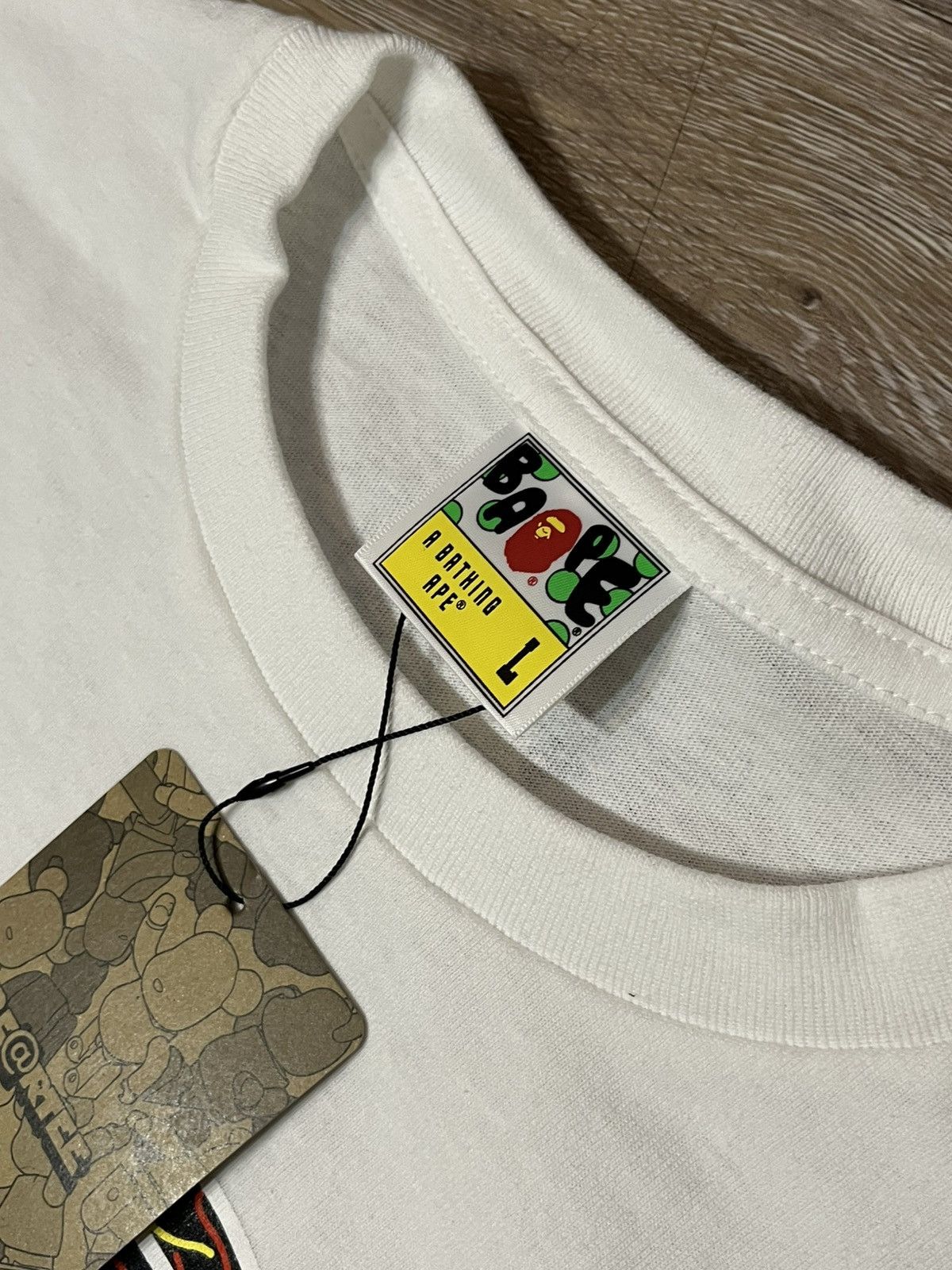 A Bathing Ape X Medicom BearBricks “Busy Works” Tee NWT